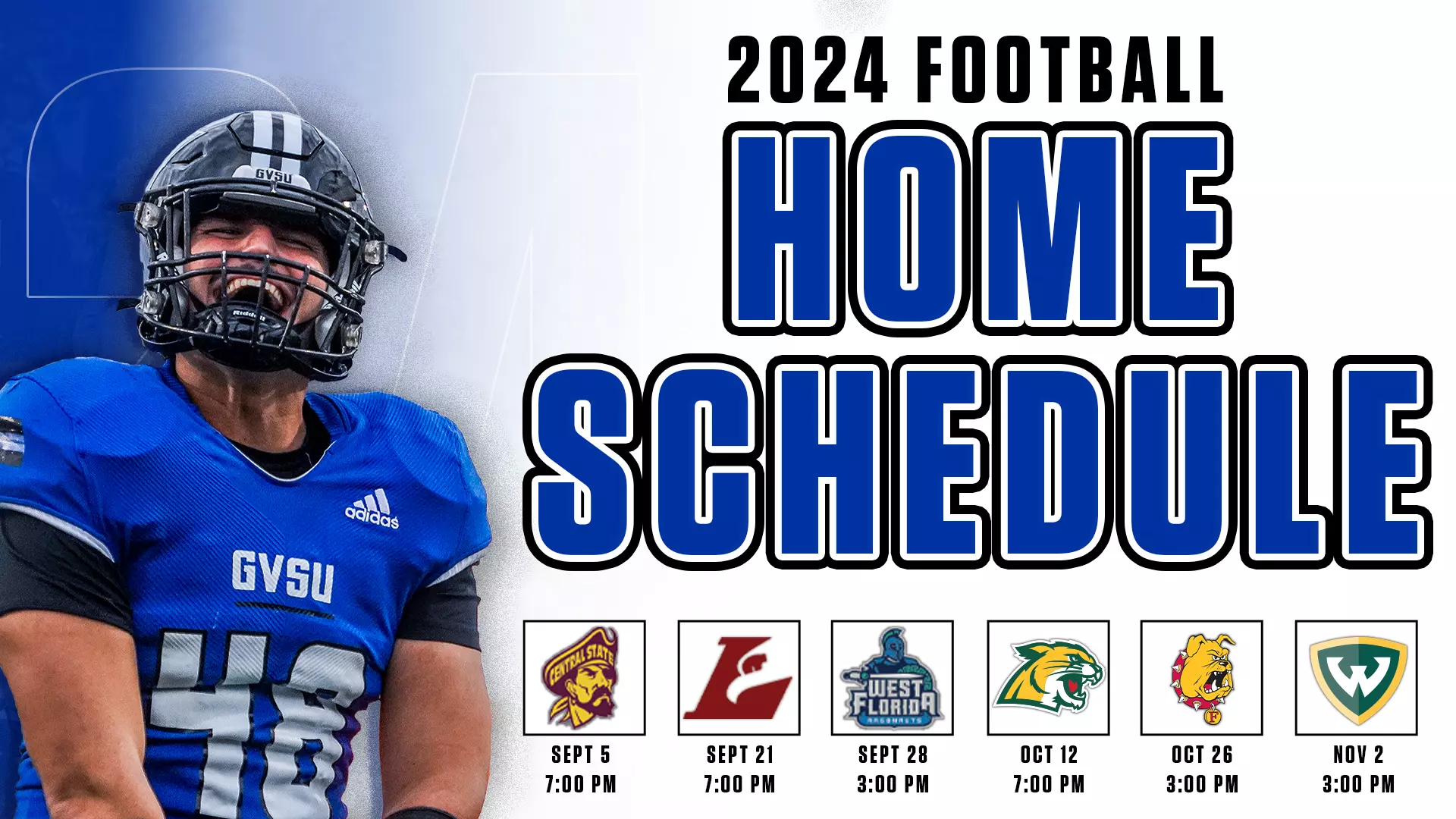 GVSU Announces 2024 Football Schedule Grand Valley State University Athletics