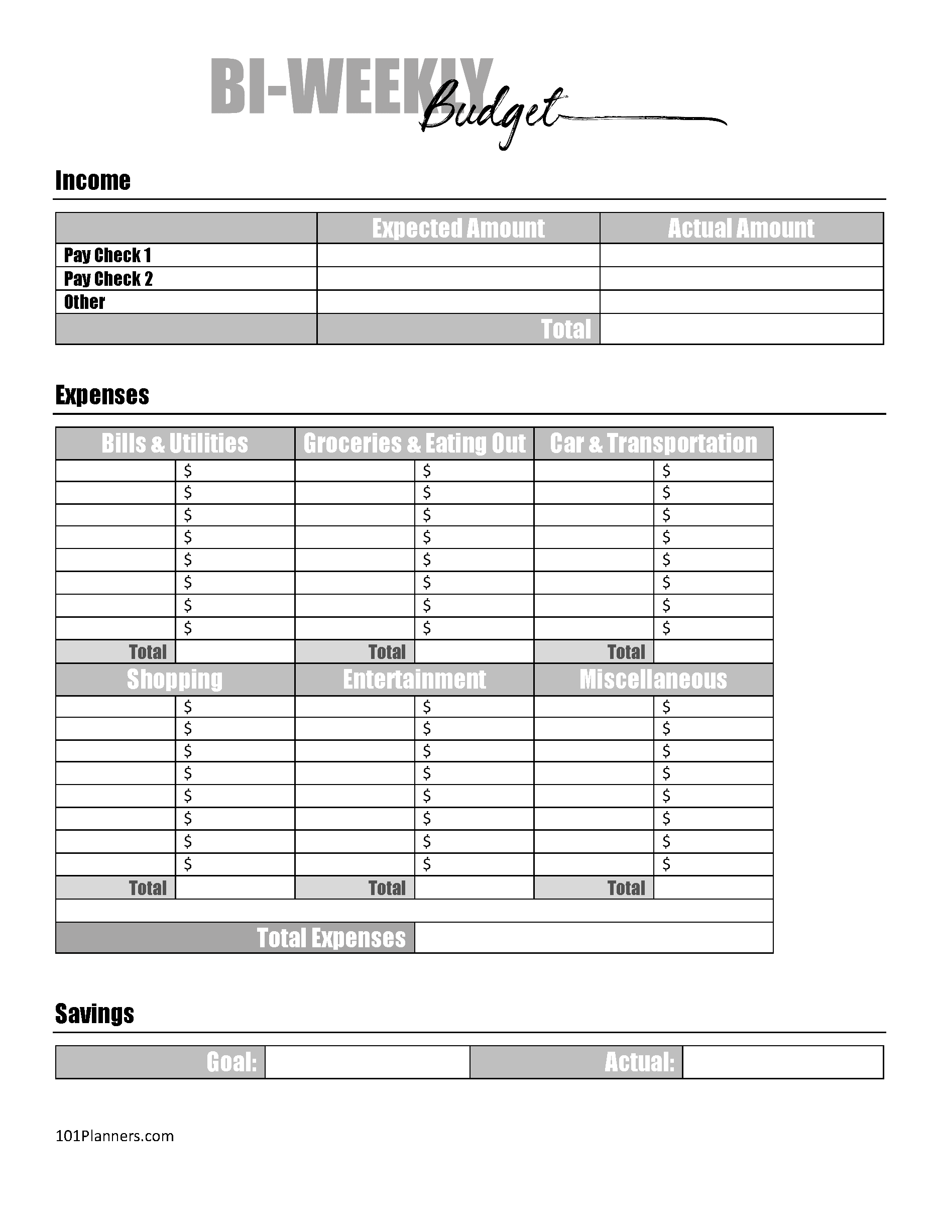 How To Create A Biweekly Budget In 5 Simple Steps FinancialEdge Credit Union