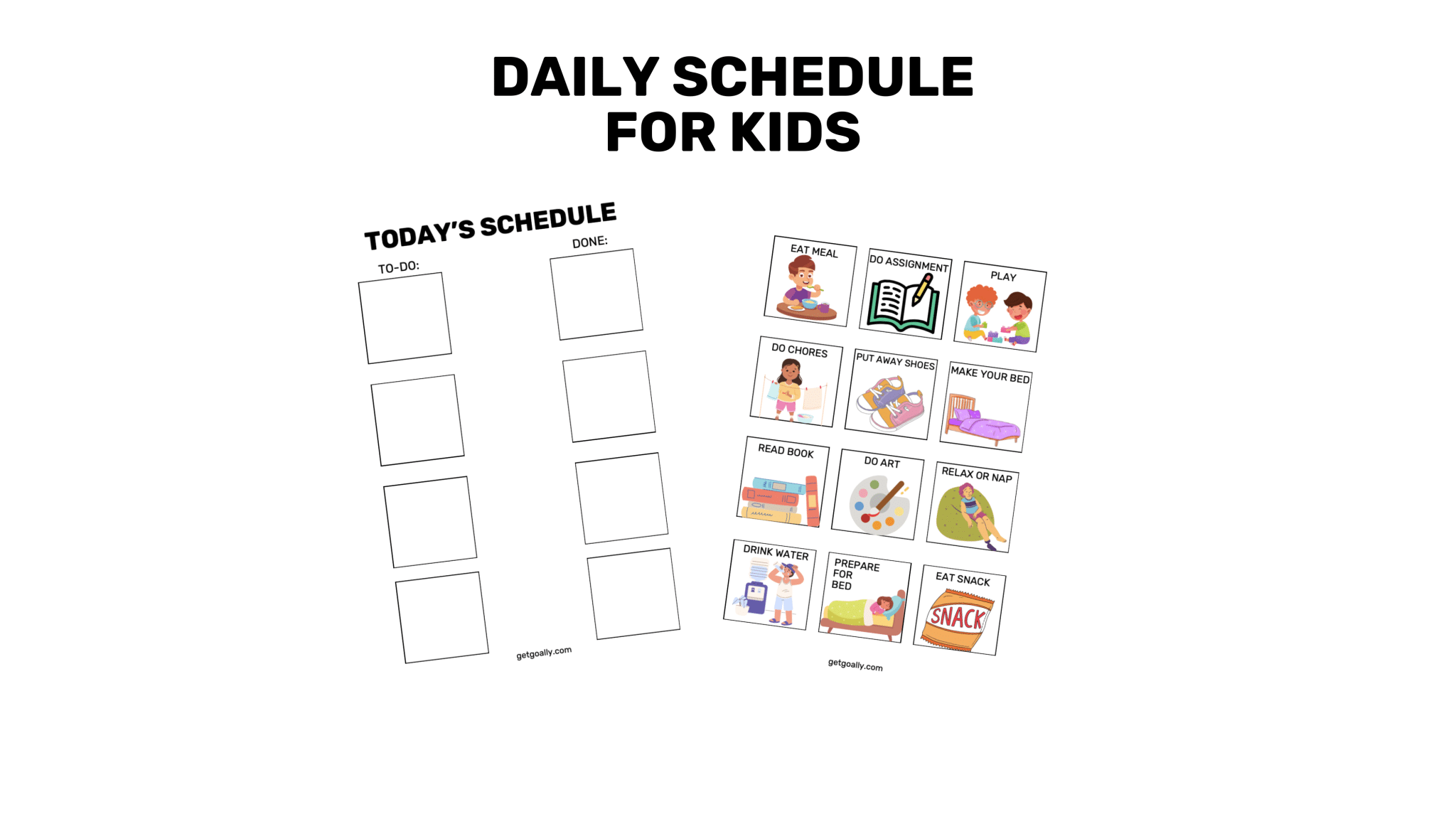 How To Create A Daily Schedule For Kids FREE Printable