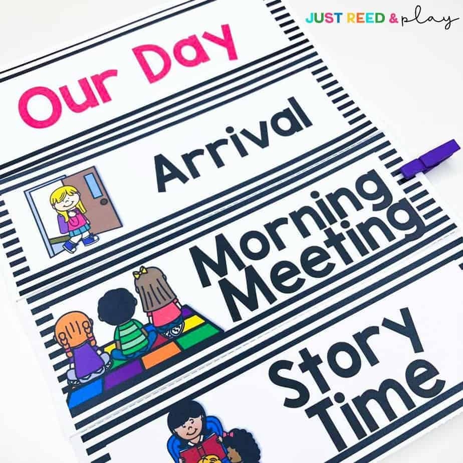 How To Create And Use A Preschool Visual Schedule Just Reed Play