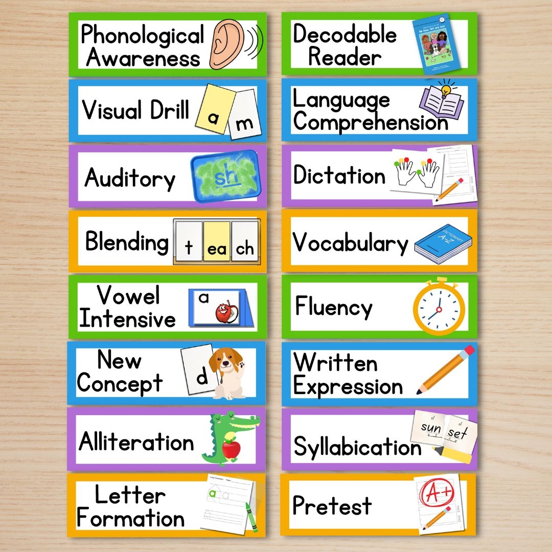 IMSE OG Printable Classroom Schedule Materials Card Set