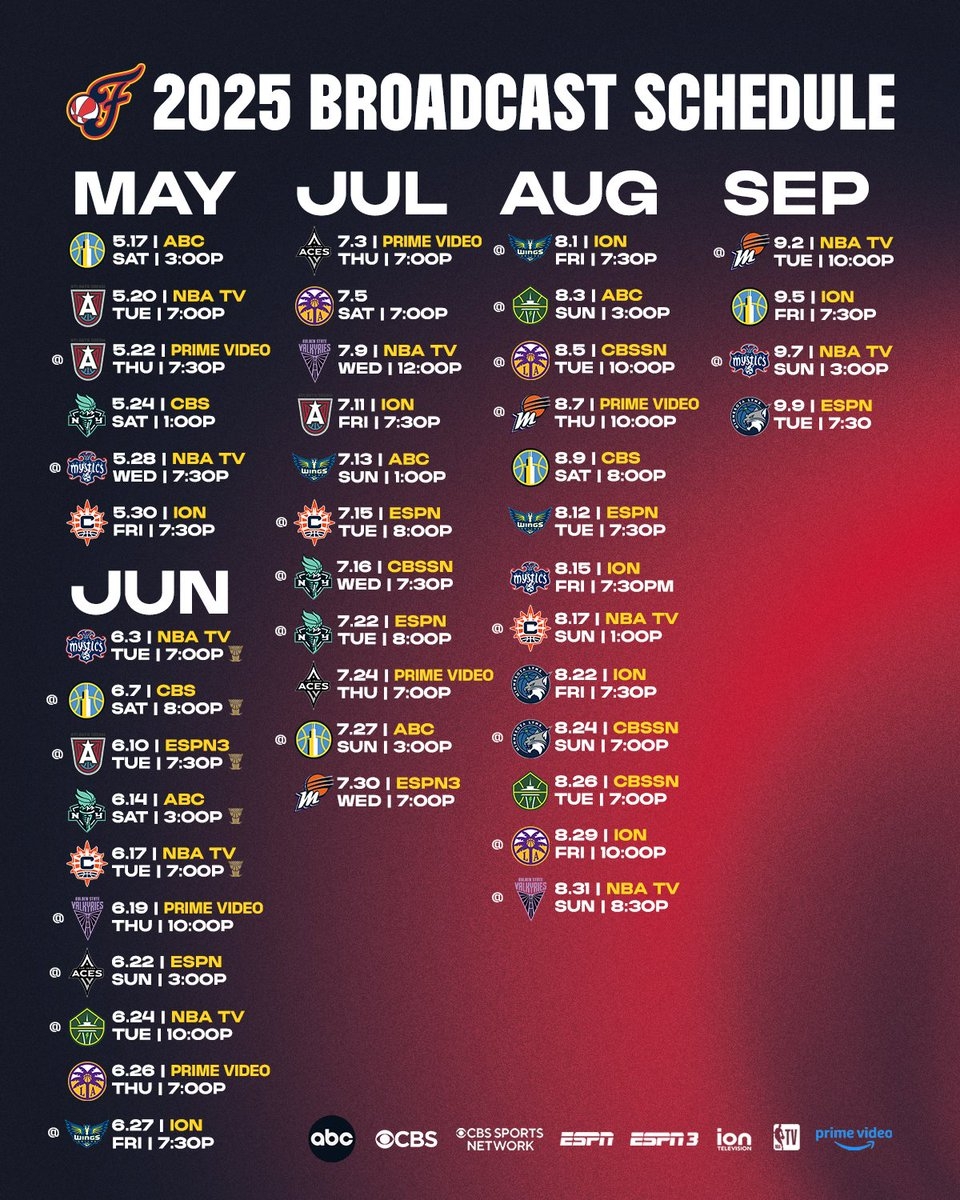 Indiana Fever On X where And When To Watch Us All Season Long Download Save And Print Our Broadcast Schedule So You Never Miss A Game Https t co OU2uk4c0aU X