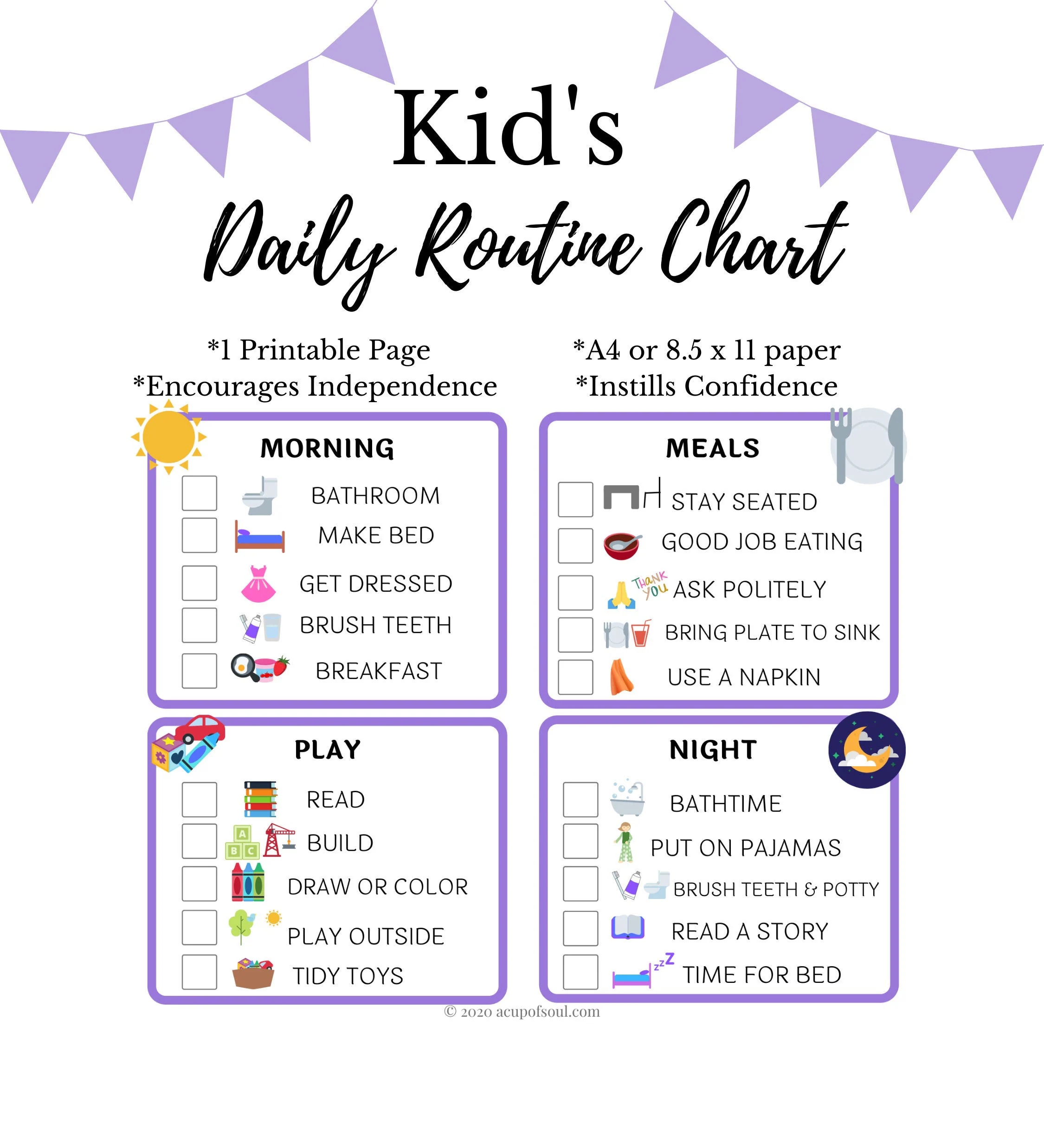 Kid s Daily Rhythm Routine Chart Toddler Daily Routine Kid s Daily Routine Homeschool Daily Rhythm Printable Etsy