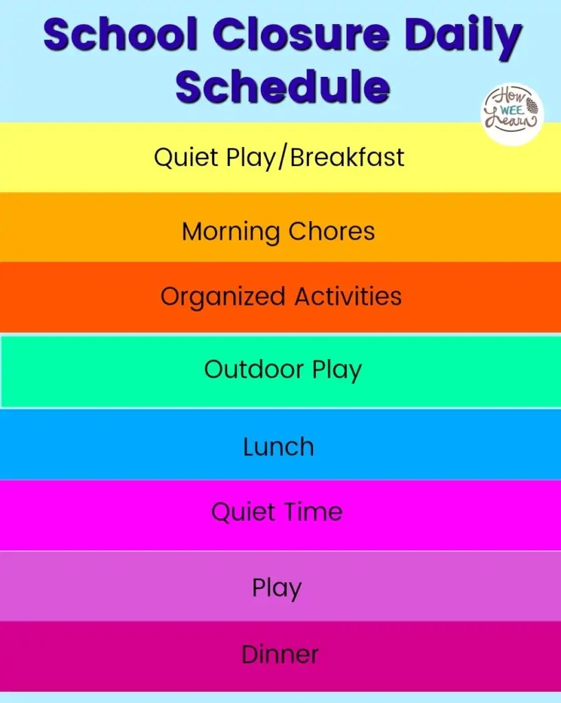 Kids Staying Home This Is A GREAT Schedule How Wee Learn