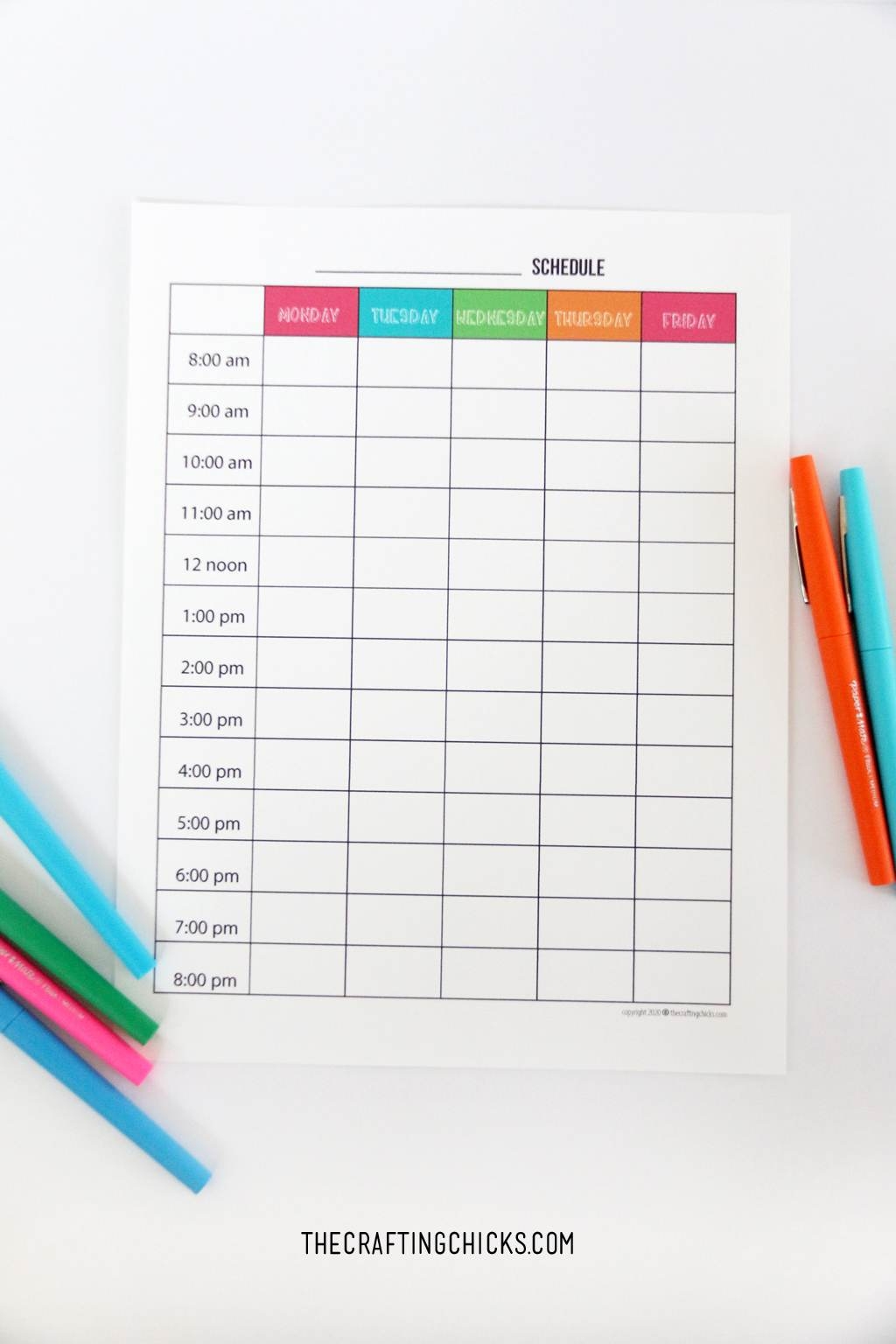 Kids Weekly Planner Templates The Crafting Chicks