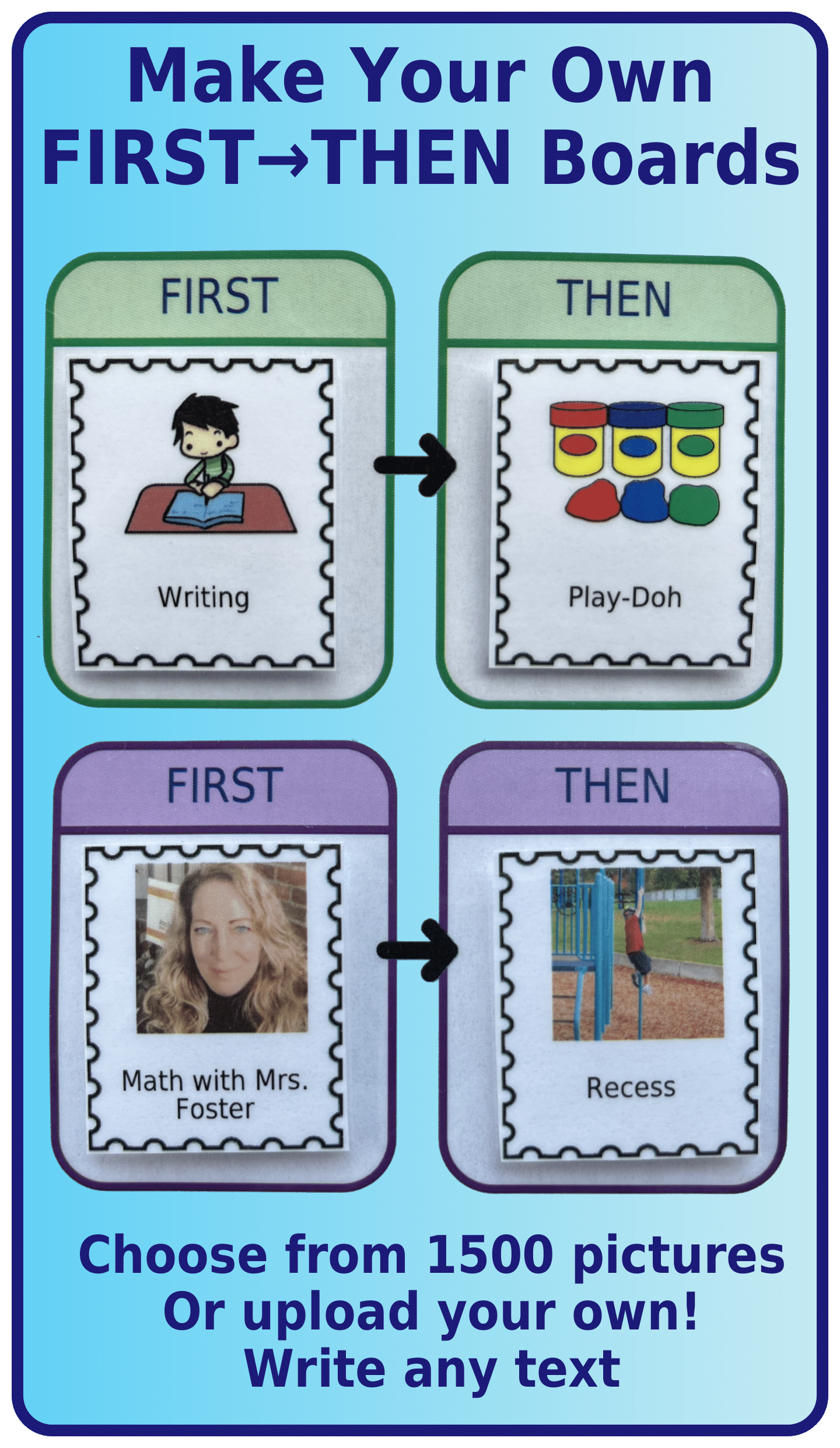 First Then Visual Schedule Free Printable