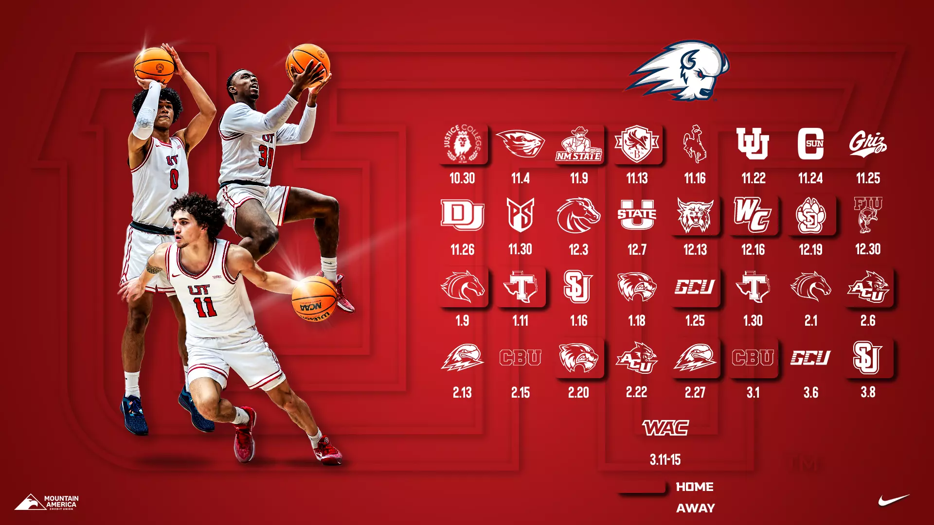 Printable Men's Basketball Schedule