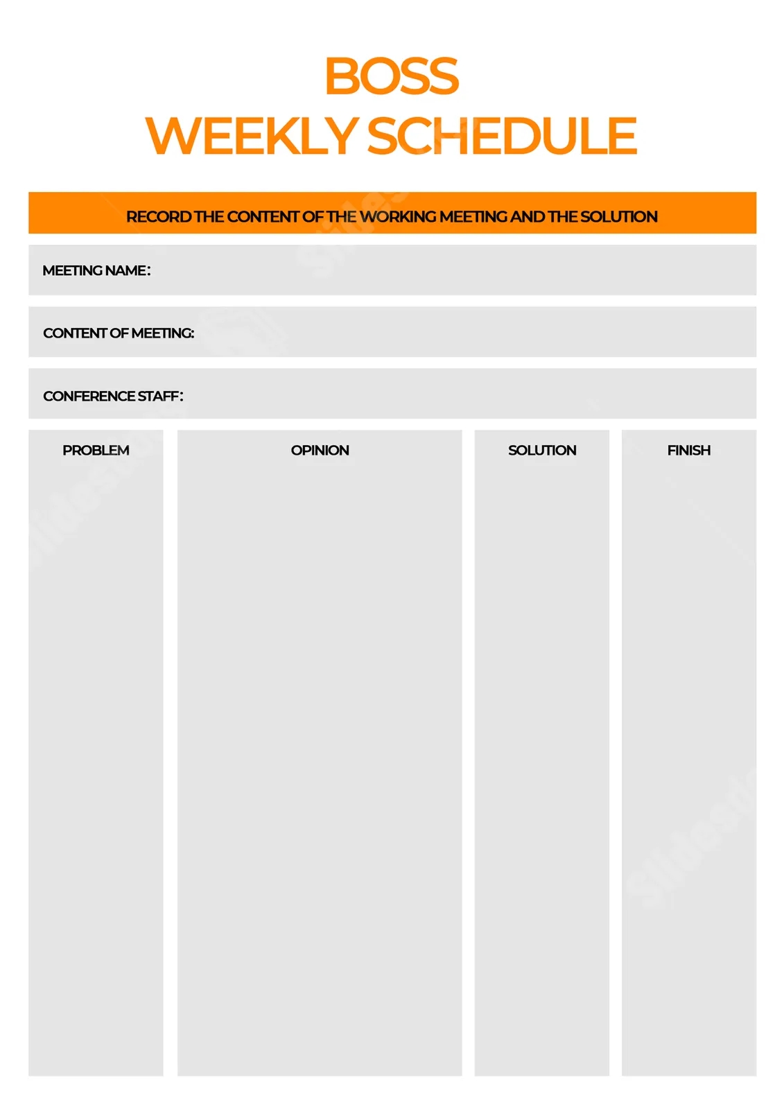 Free Printable Work Schedules Templates