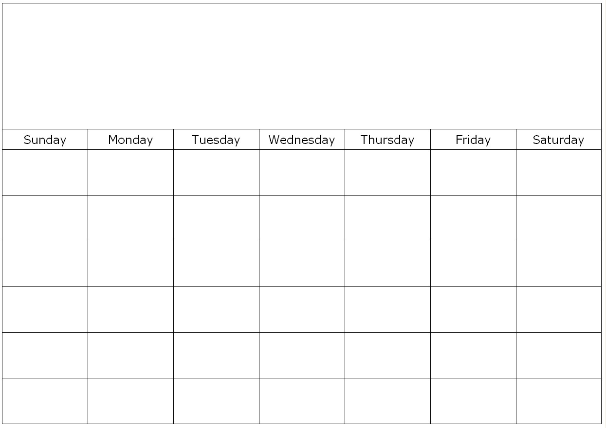 Monthly Schedule Printable Template