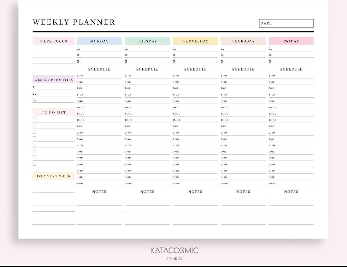 Monthly Weekly Hourly Planners R PlannerAddicts
