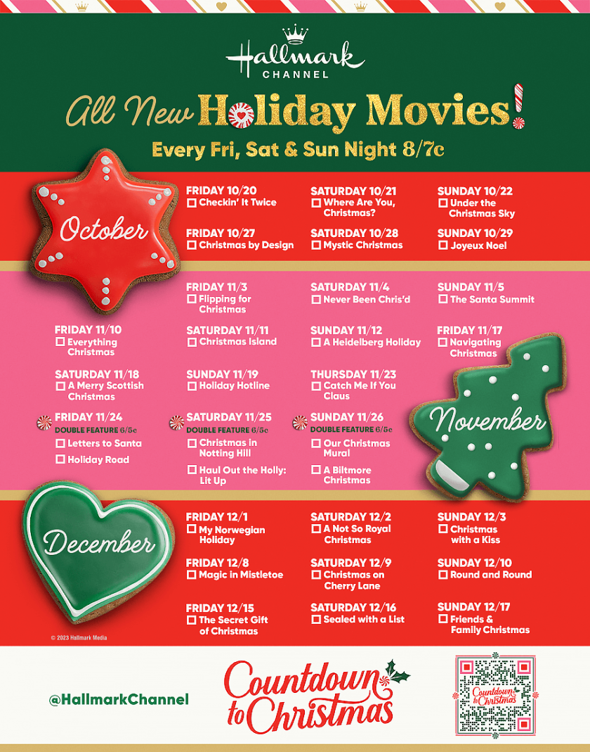 Christmas Movie Schedule 2025 Printable
