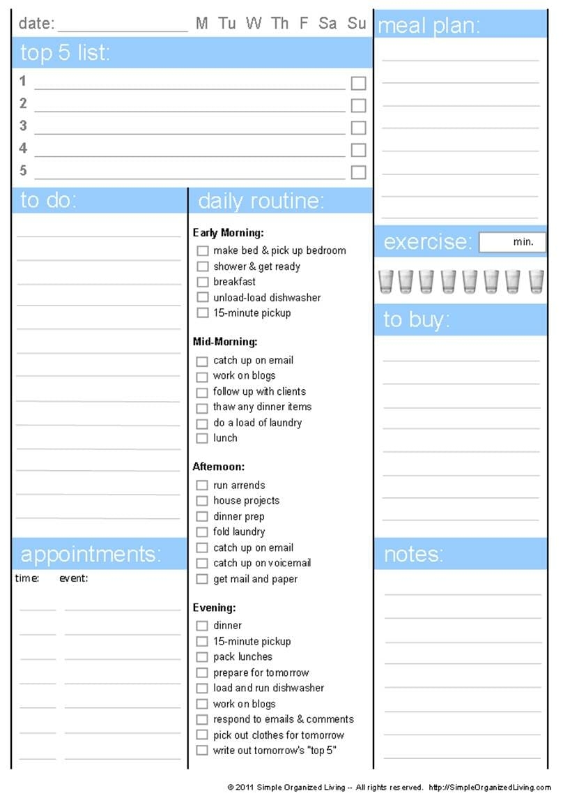 My Daily Planner The NEW Customizable Version Andrea Dekker