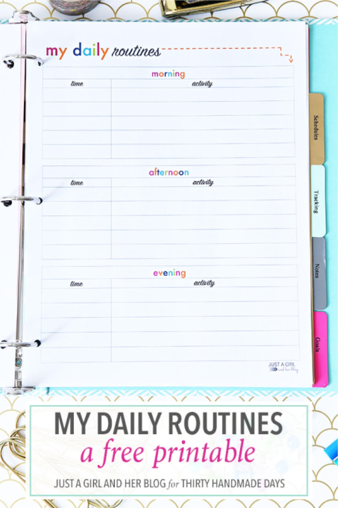 Free Printable Daily Routine Schedules