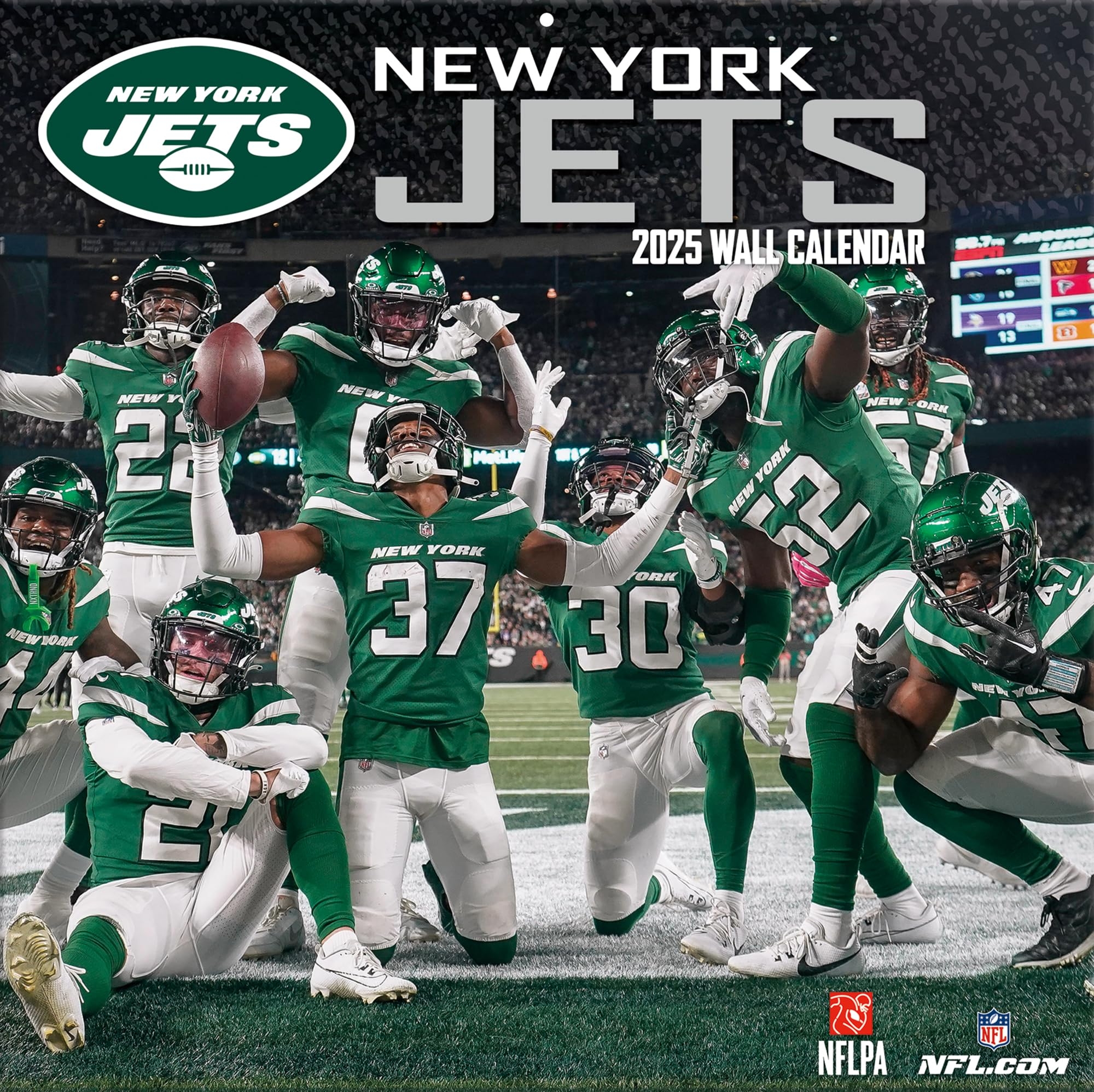 New York Jets 2025 12x12 Team Wall Calendar 0841622175185 Amazon Books