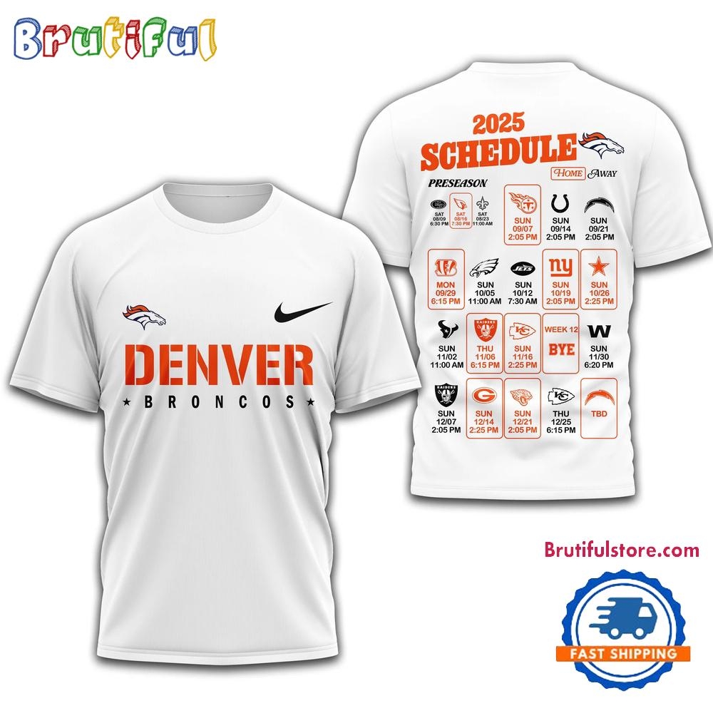 Denver Broncos Football Schedule Printable