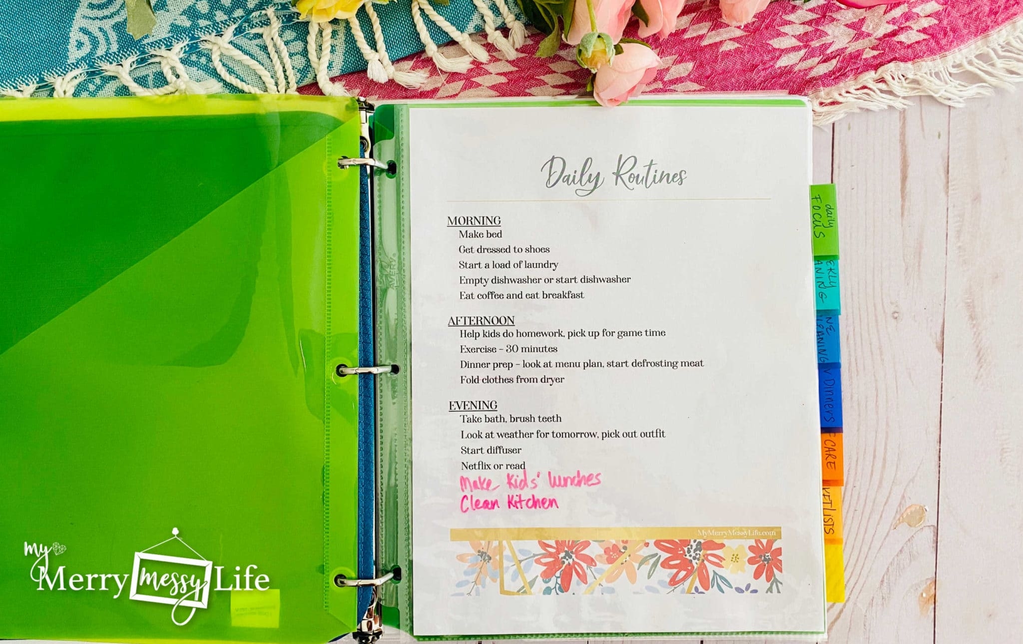 Organize And Clean Your Home With A Flylady Home Control Journal My Merry Messy Life