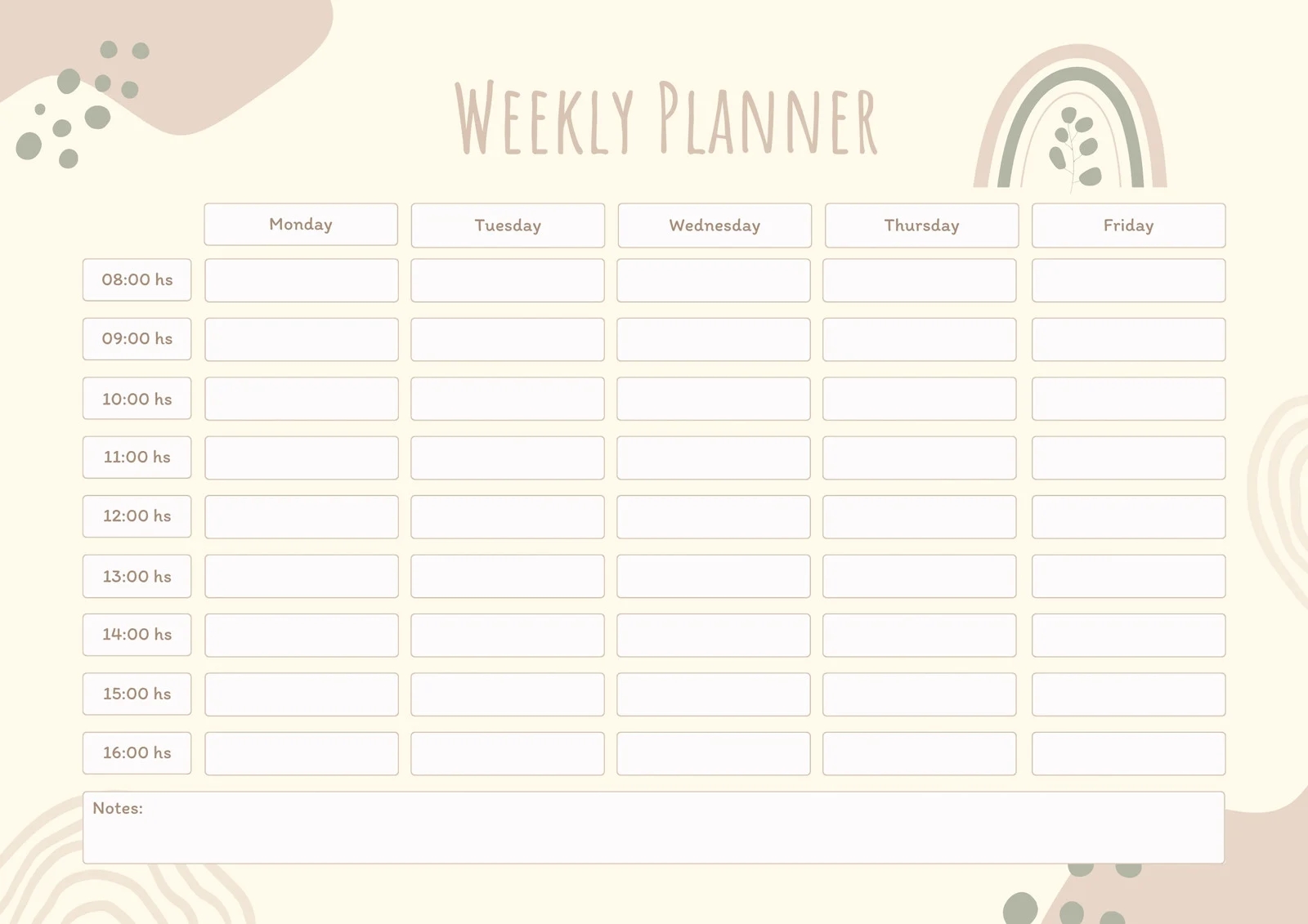 Page 3 Free Printable Class Schedule Templates To Customize Canva