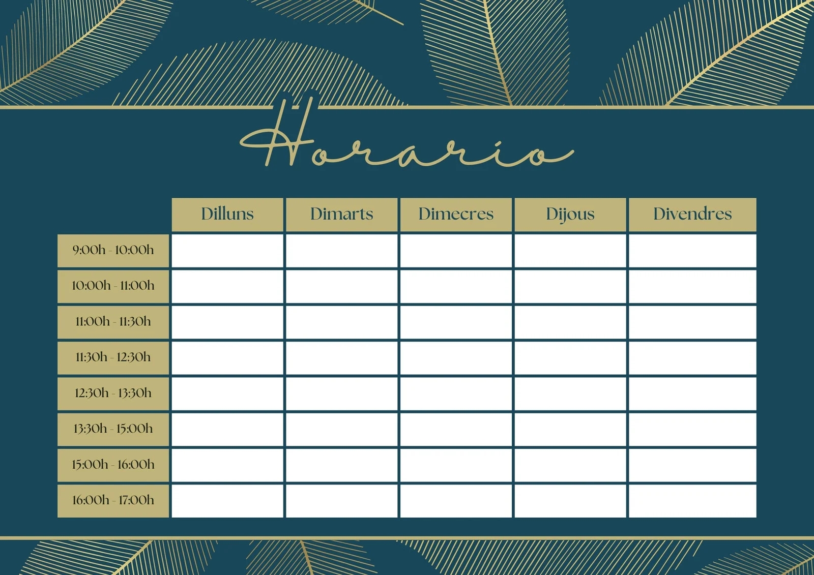 Page 4 Free Printable Class Schedule Templates To Customize Canva