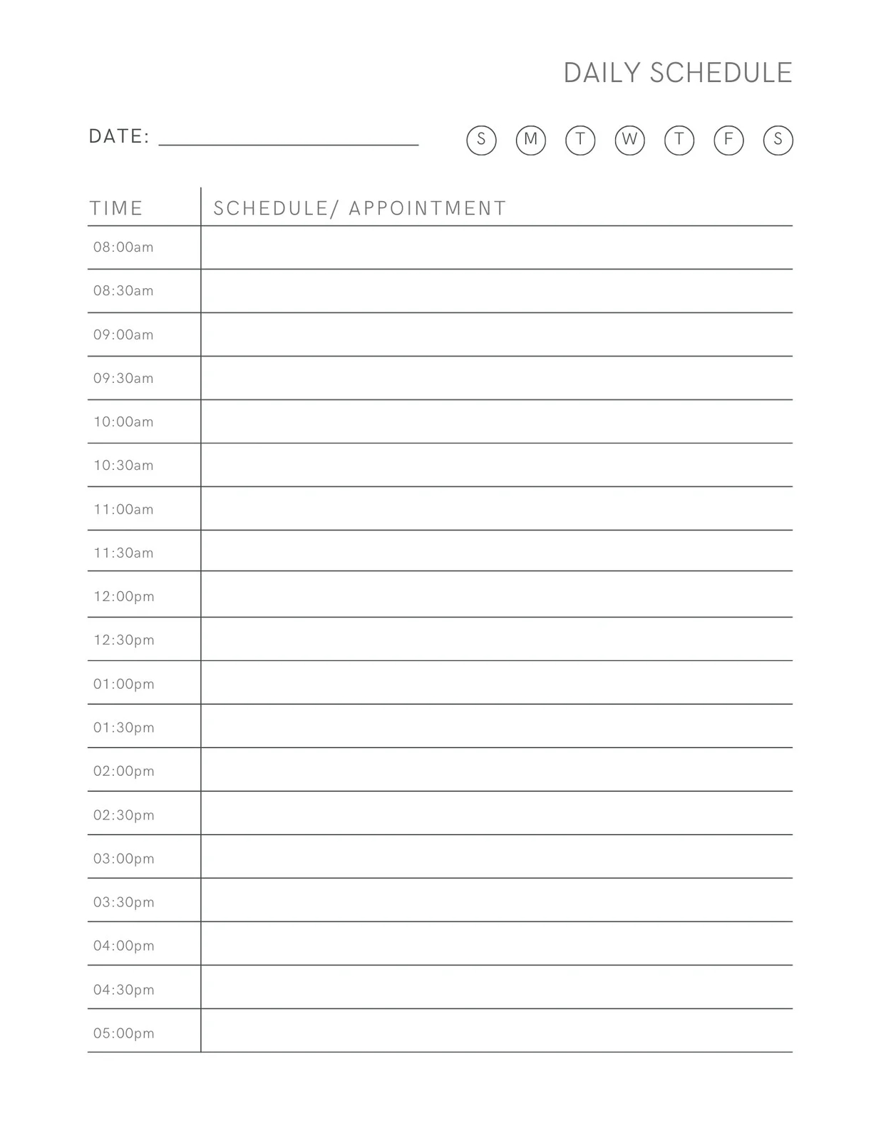 Page 5 Free Daily Planner Templates To Customize Canva