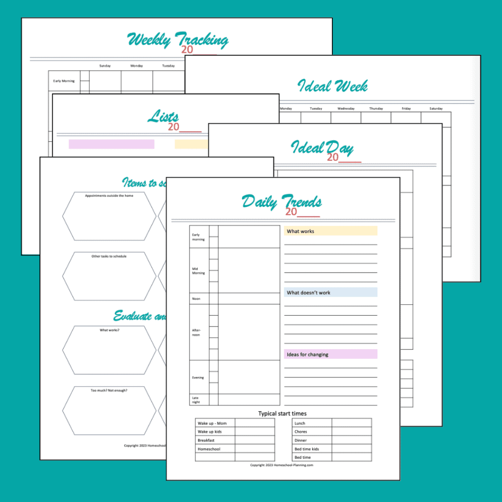 Plan Your Weekly Homeschool Schedule In 10 Easy Steps Homeschool Planning
