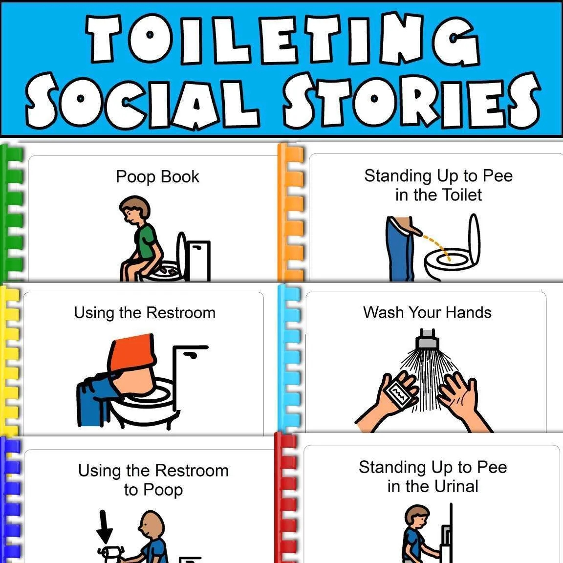 Potty Training For Autism Bathroom Steps Visuals Posters Caroline Koehler At Celavora Education
