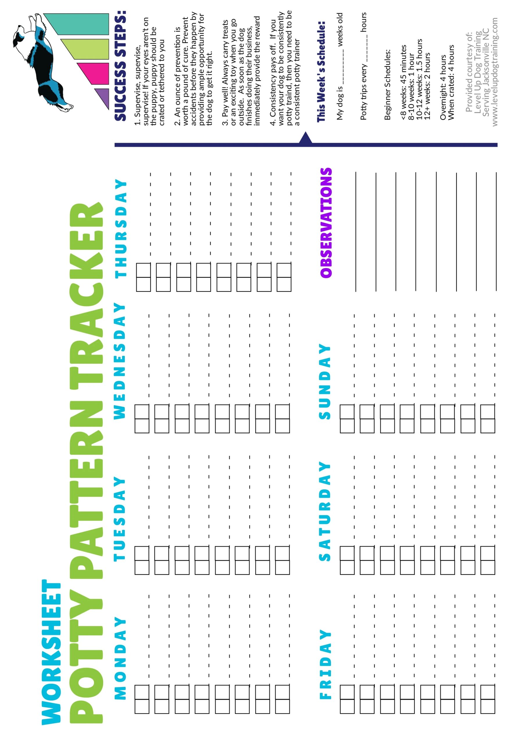 Potty Training Planner Our Ultimate Guide To House Training Your Puppy