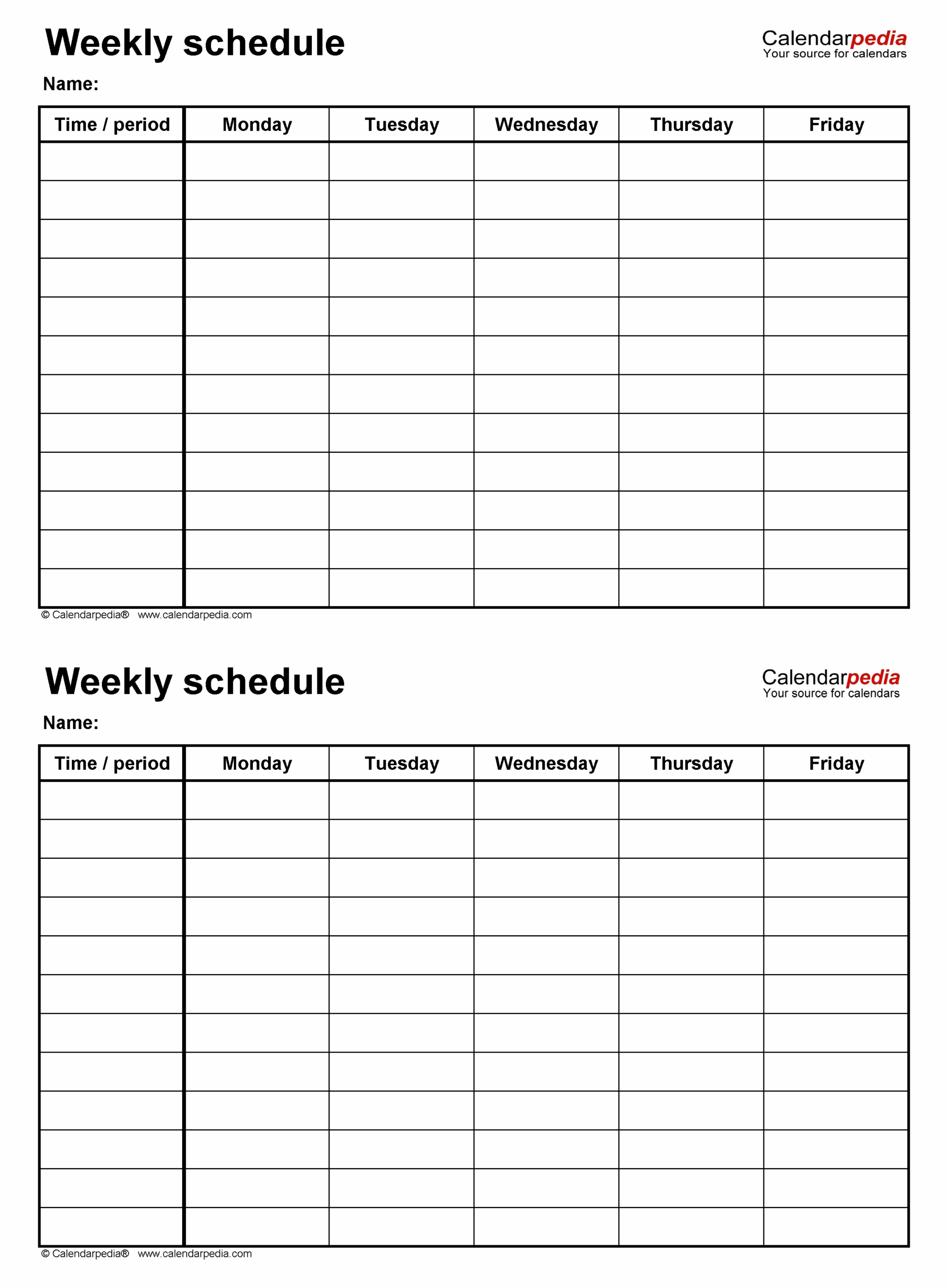 Printable Blank Work Out Schedules Mariaralpapefoot1985 s Ownd