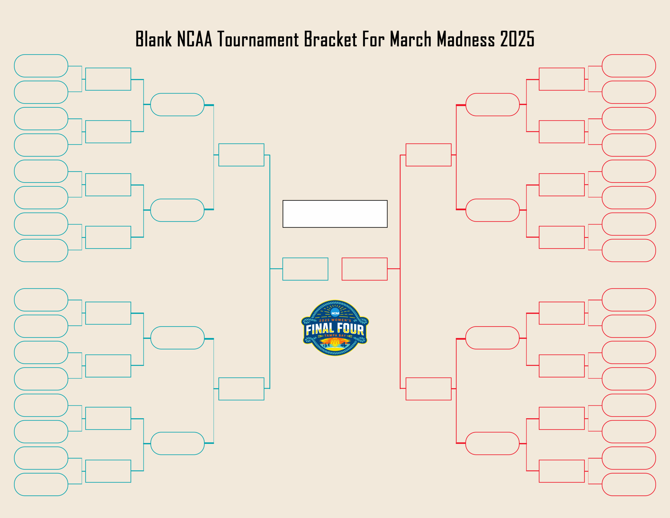 March Madness Schedule Printable Bracket