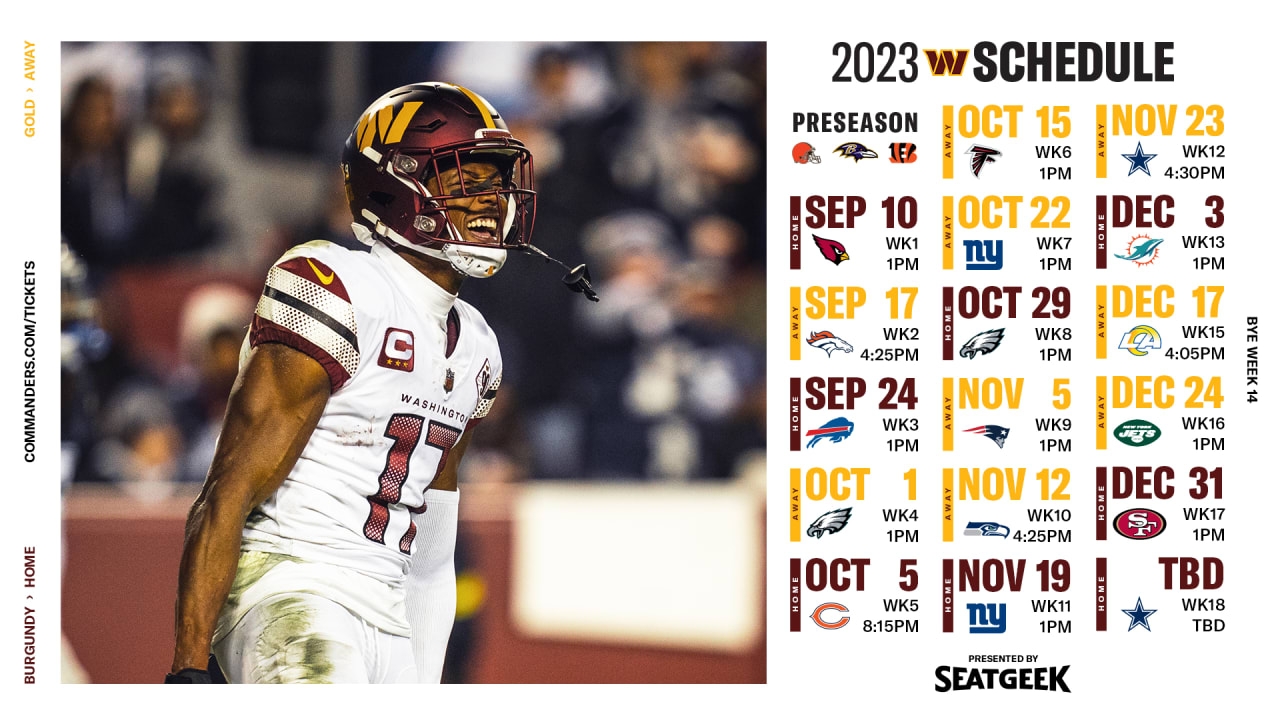 Printable NFL Weekly Schedule Updated 2024 Worksheets Library