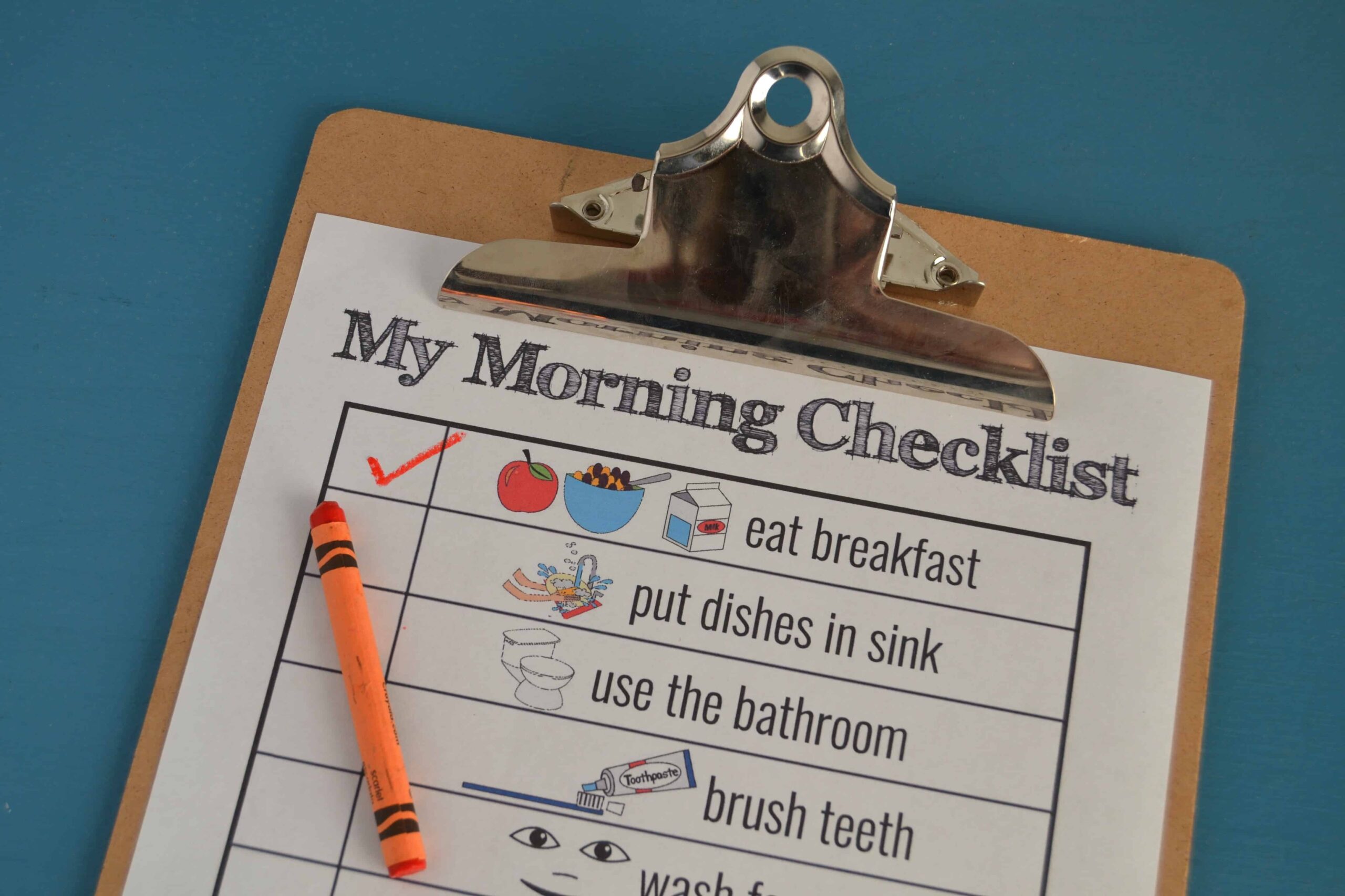 Printable Visual Schedule for Smoother Mornings Mary Martha Mama