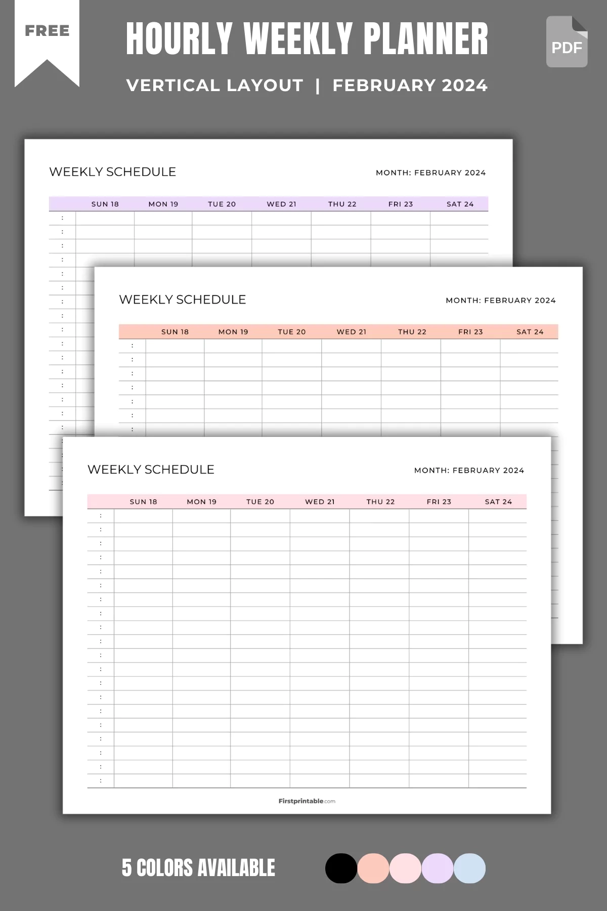 Schedule Templates Free Printable Pdf