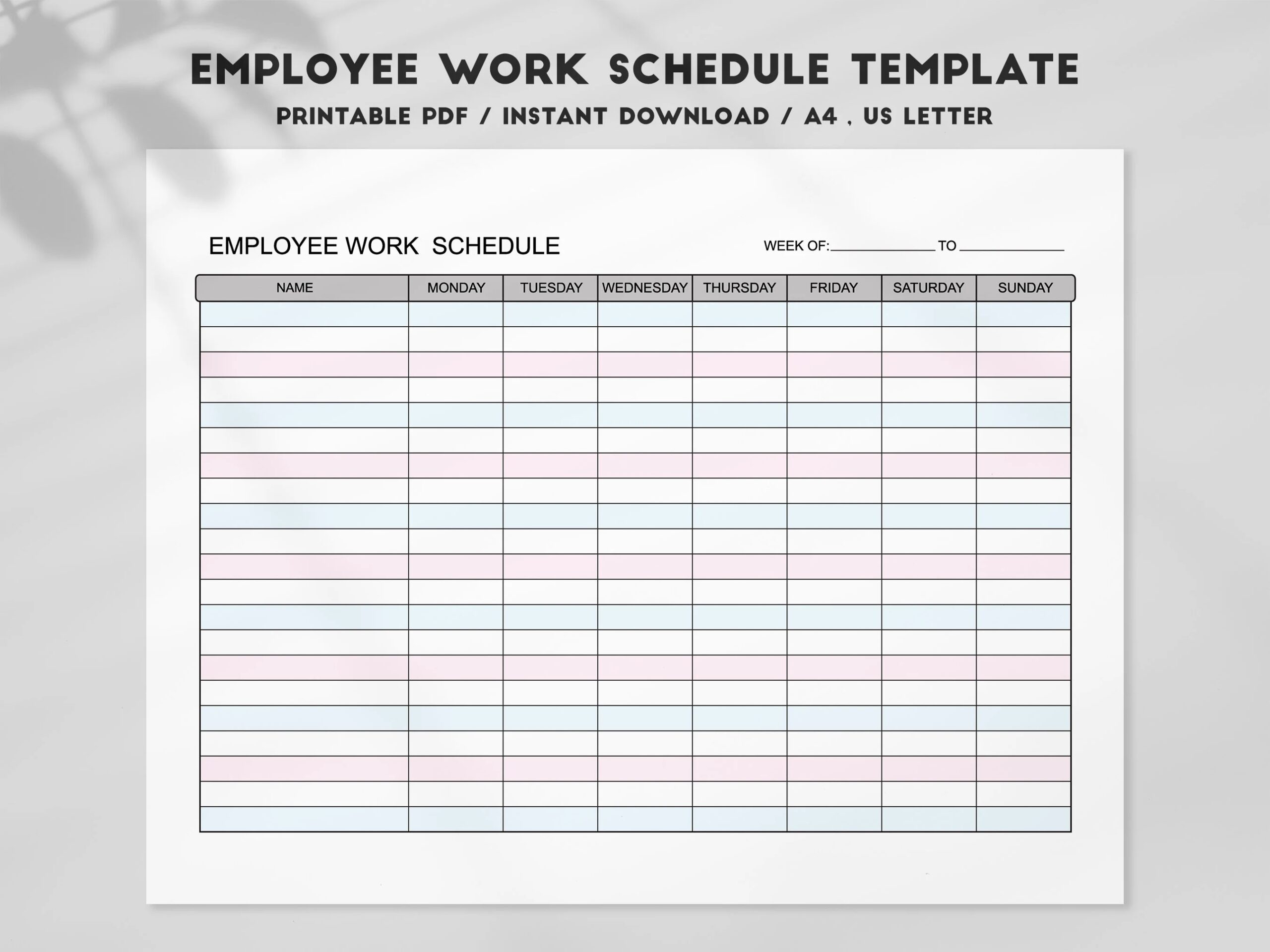 Printible Work Schedule Printable Work Schedule Monthly Elvisbookphiwocomp1976 s Ownd