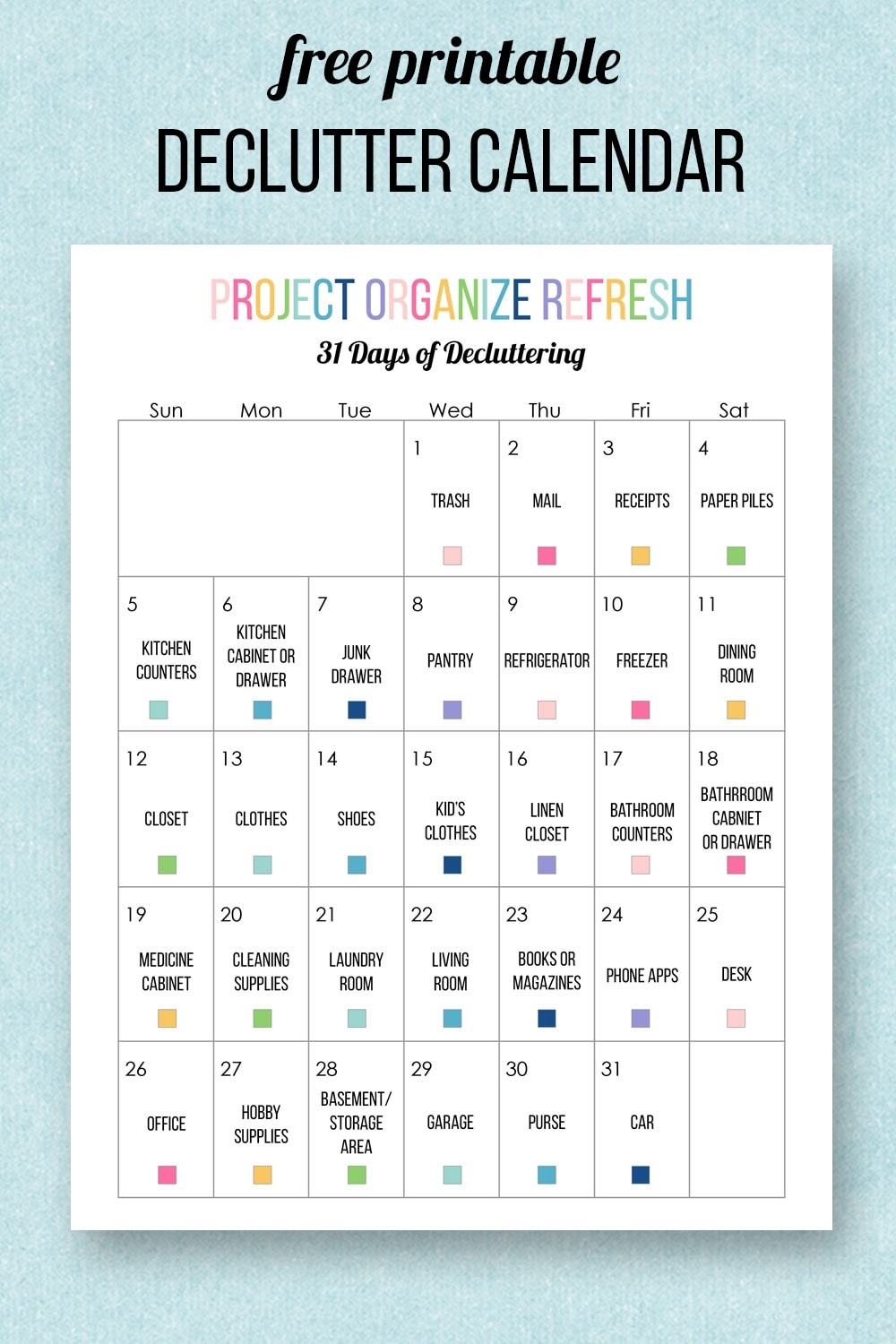 Project Organize Refresh 2025