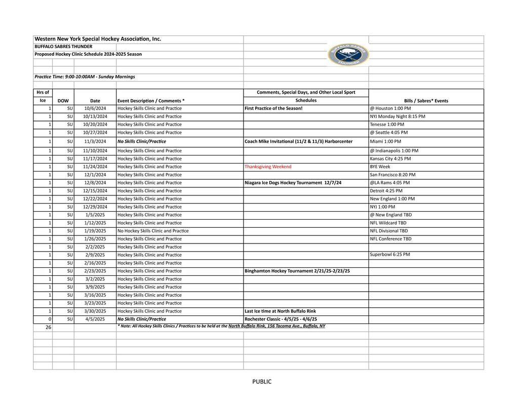 Schedule