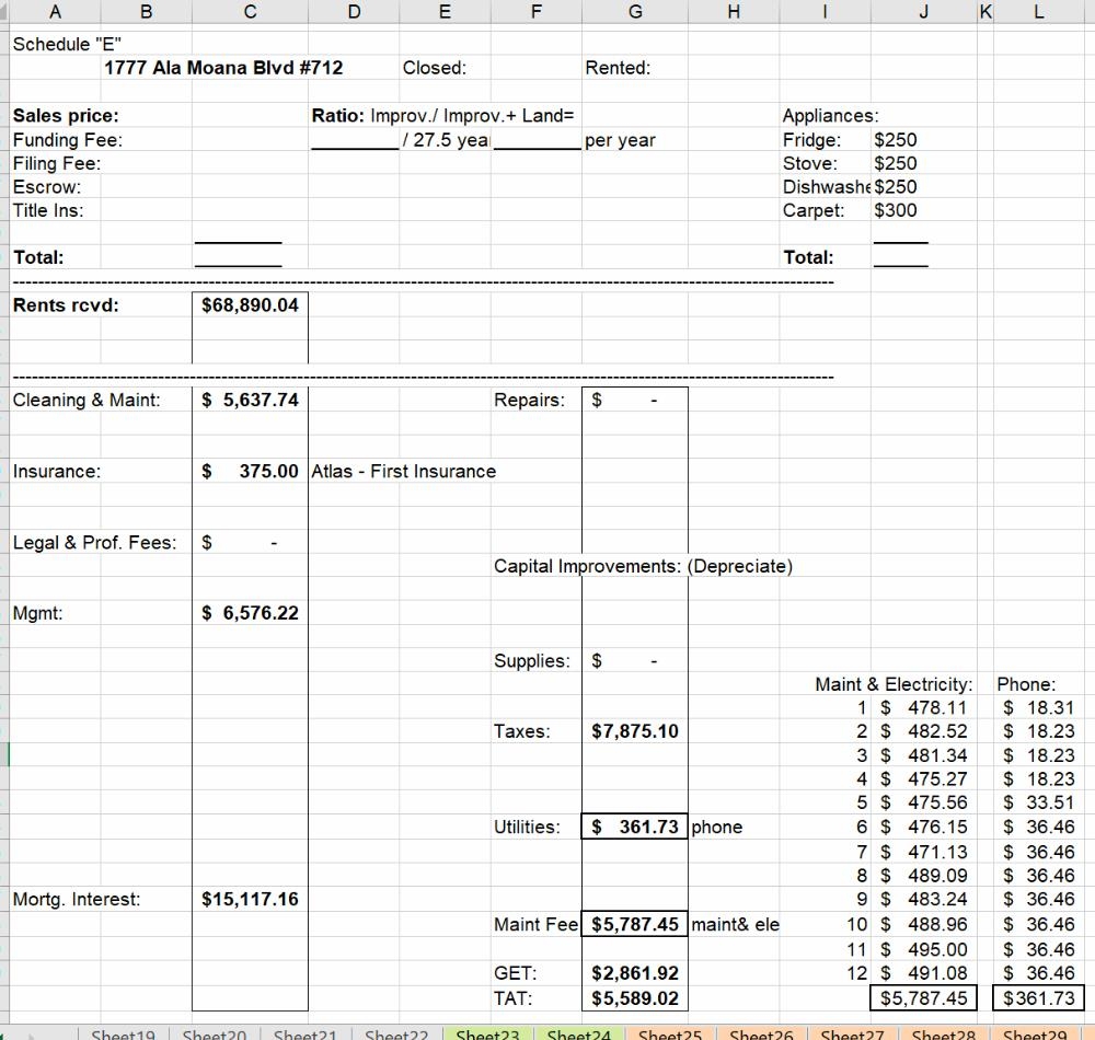 Schedule E Worksheet Simplify Your Tax Reporting Process