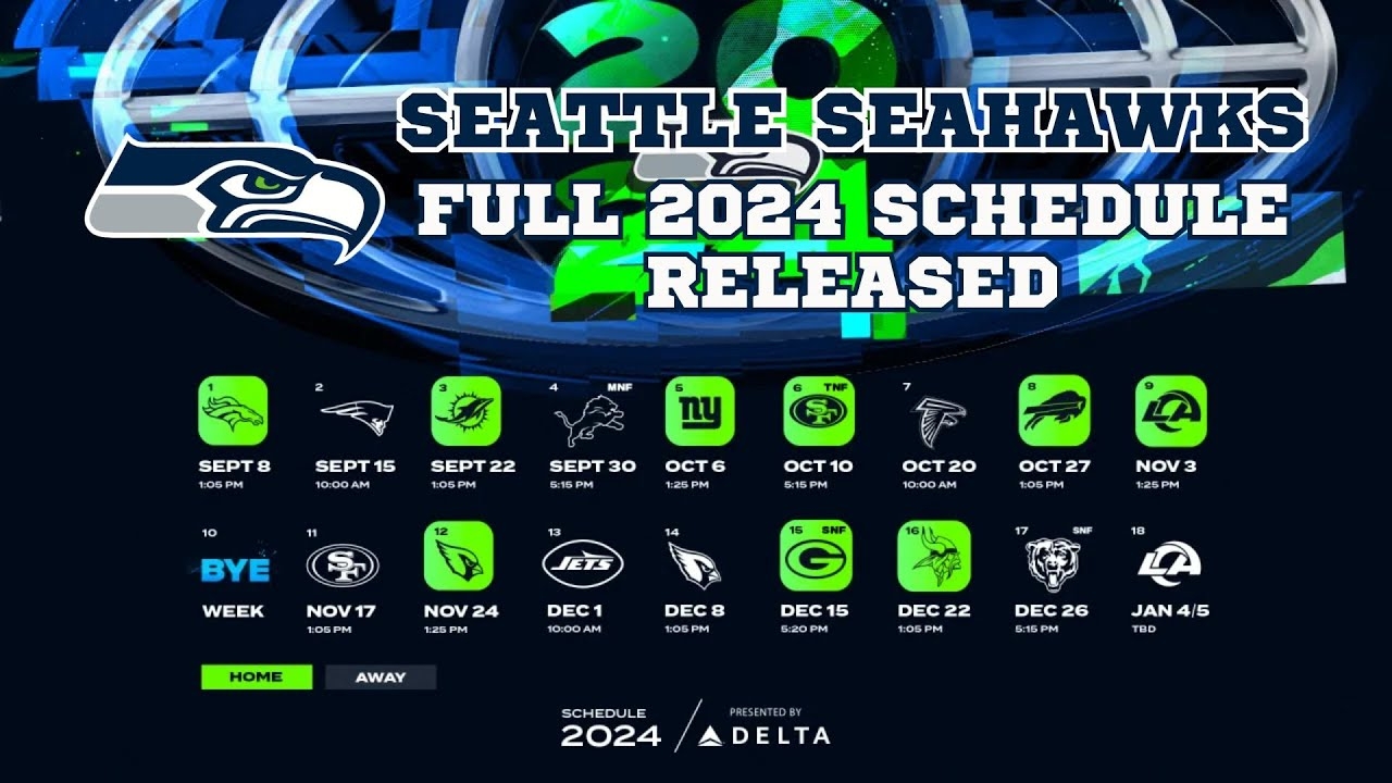 Printable Seattle Seahawks Schedule