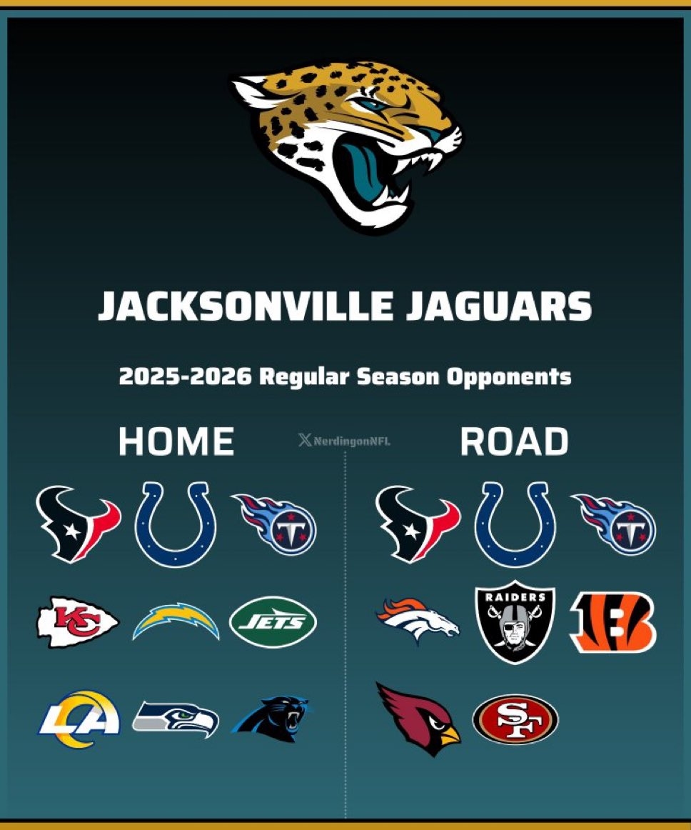 Sidelines Jacksonville Jaguars On X Schedule For The Jaguars Next Year DUUUVAL Https t co 9PpNstt8fk X