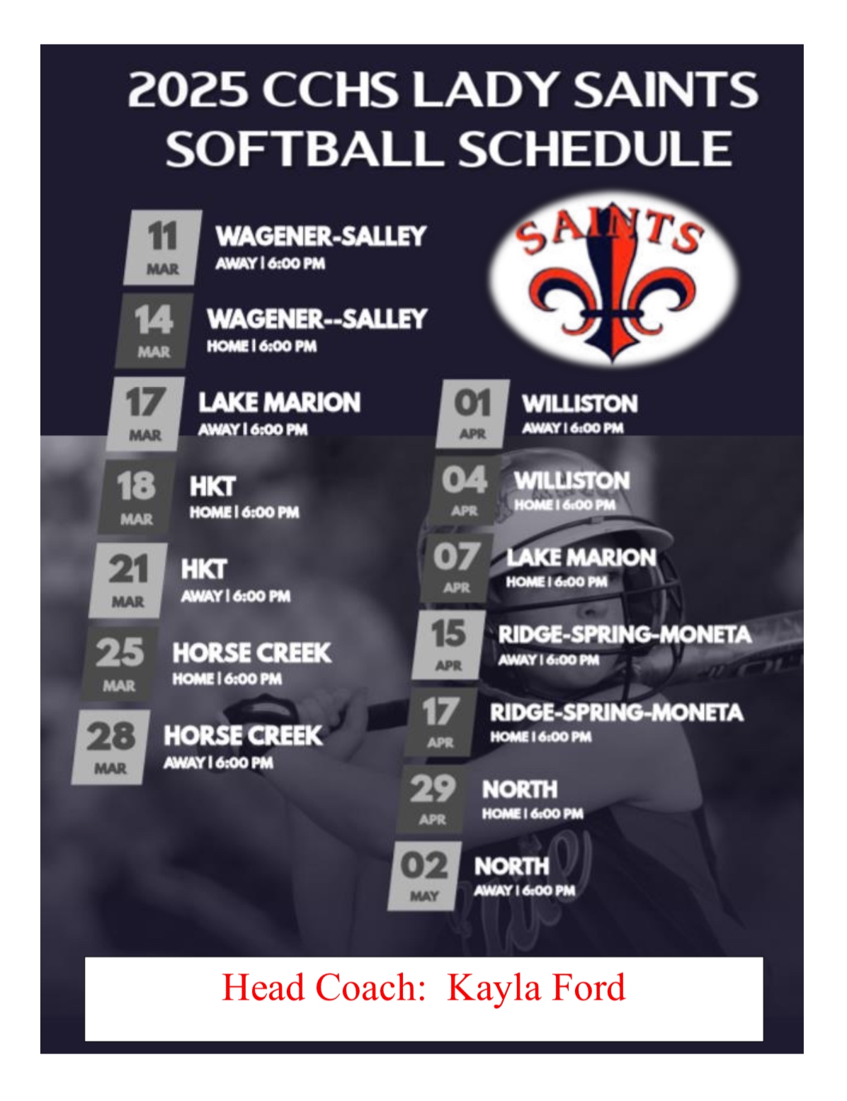Softball Calhoun County High School