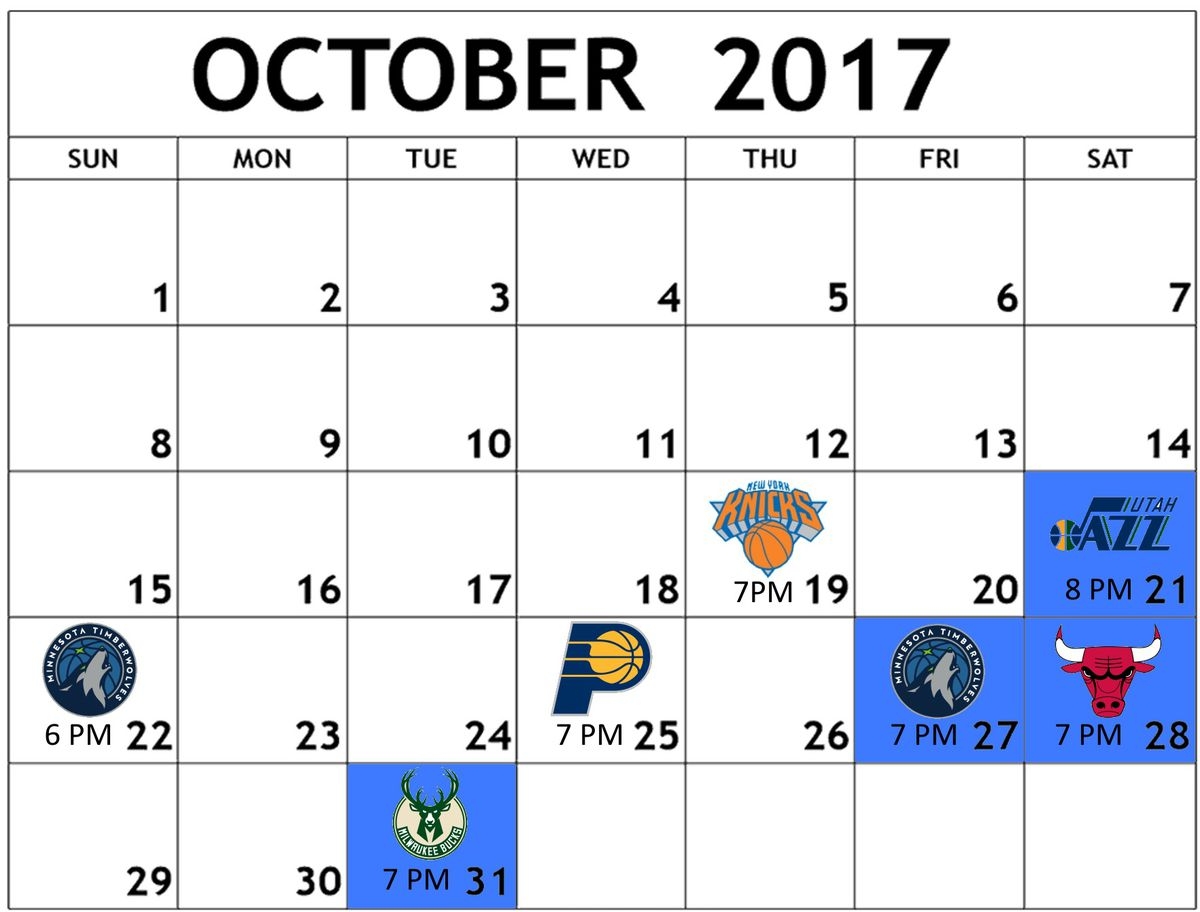 Sounds Of Thunder The 2017 18 Oklahoma City Thunder Schedule Review Welcome To Loud City