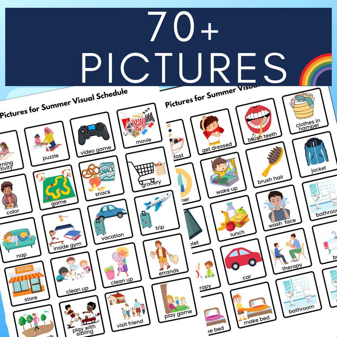 Summer Visual Schedule Ideal For Sending Home On Summer Break Made By Teachers