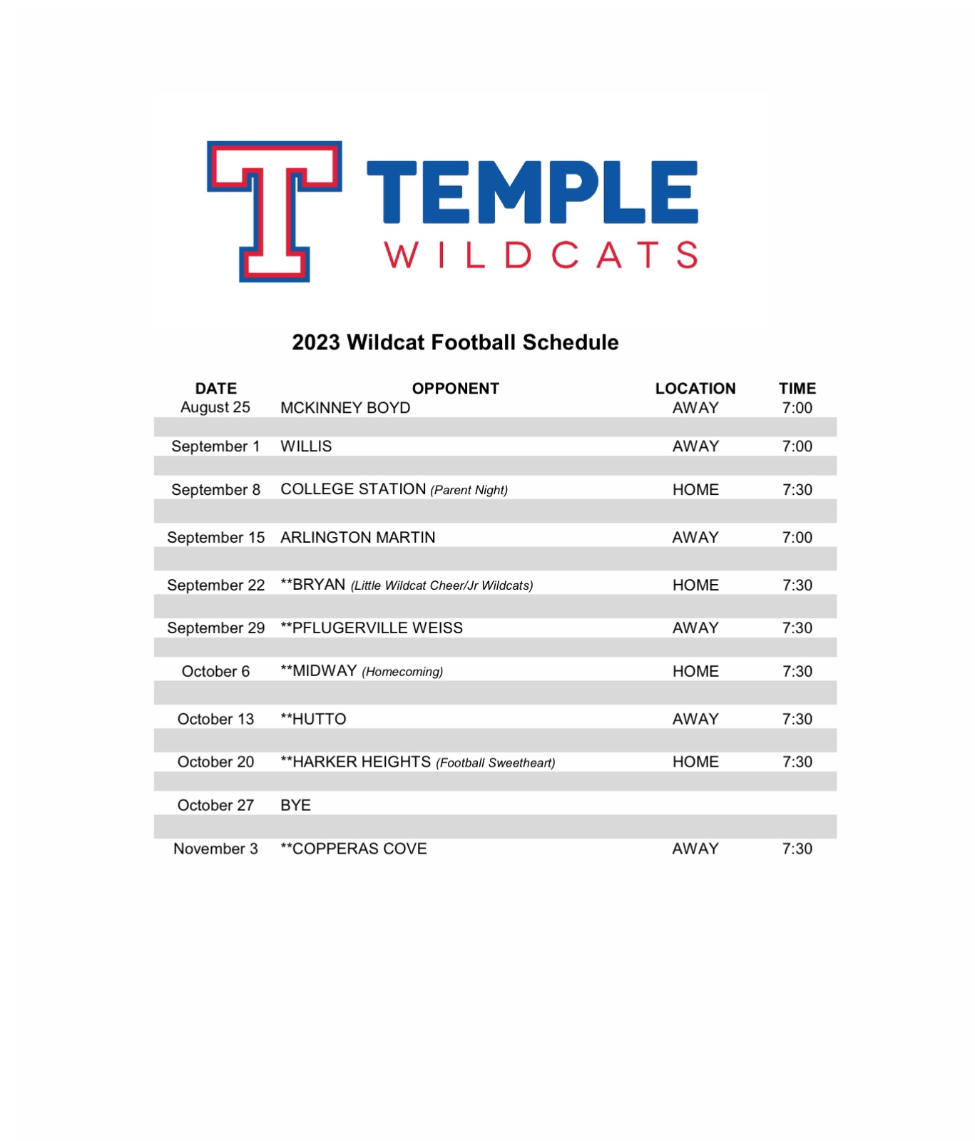 Temple Team Home Temple Wildcats Sports
