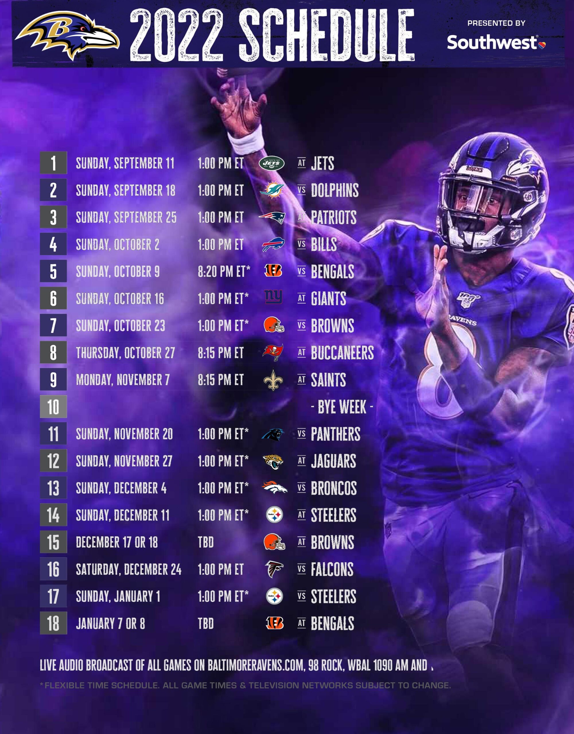 Thought The Printable Schedule On Our Website Was A Bit Boring Had To Lighten It Up Some R ravens
