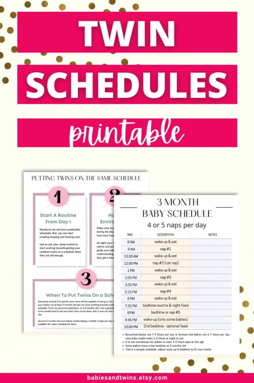 Twins Printable Schedule