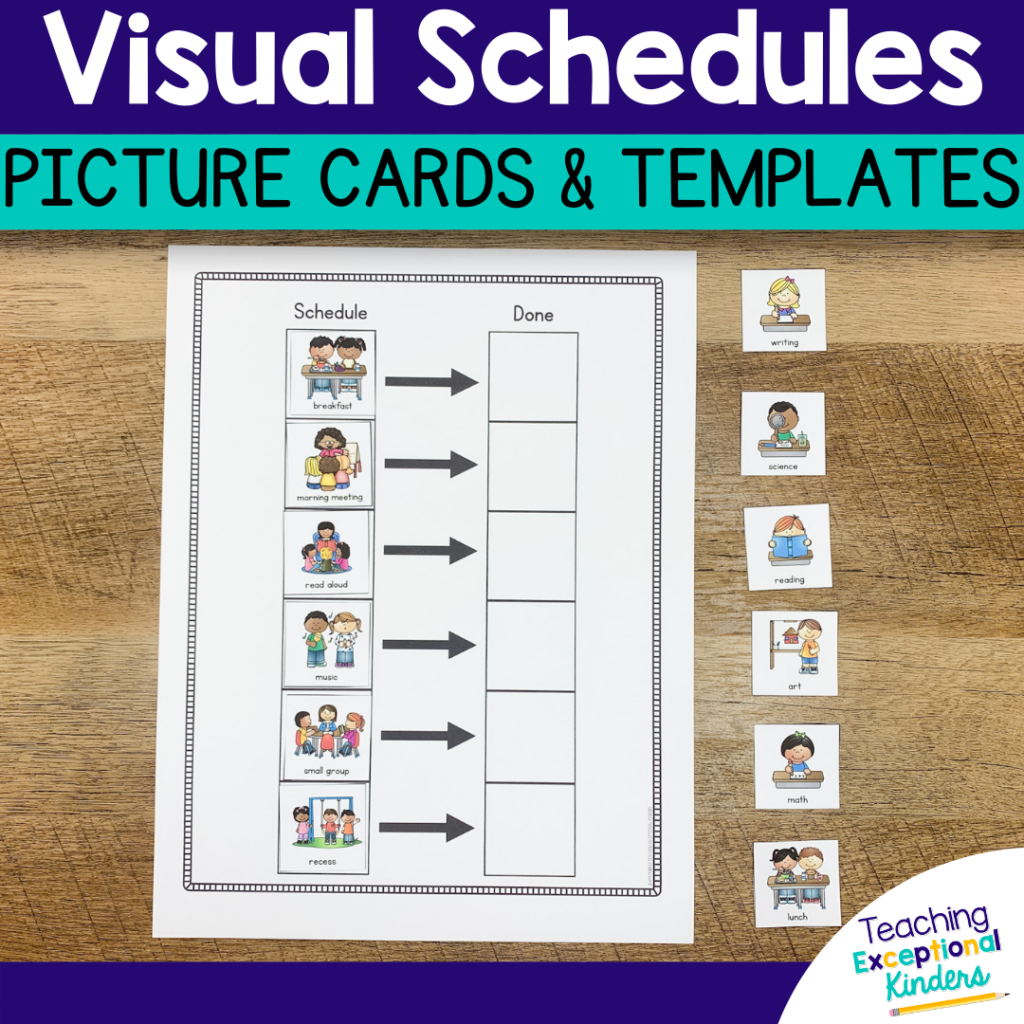 Visual Preschool Schedule Pictures Printables