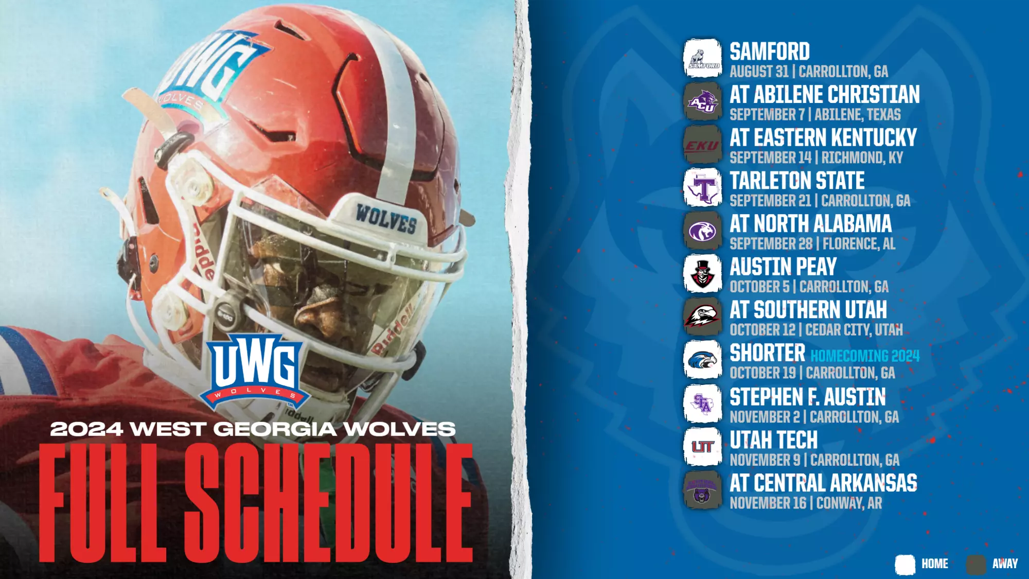 UWG Announces 2024 Football Schedule UWG Wolves Athletic Programs Official Athletics Site