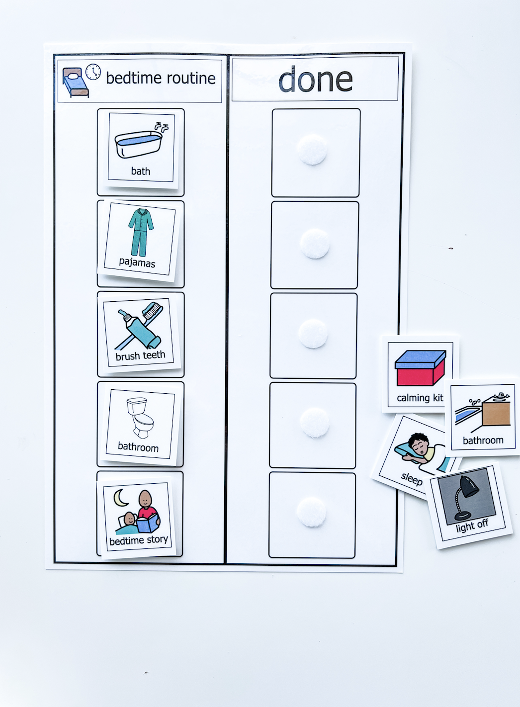 Visual Schedule For Kids Printable Digital Download LOW LIFT FUN