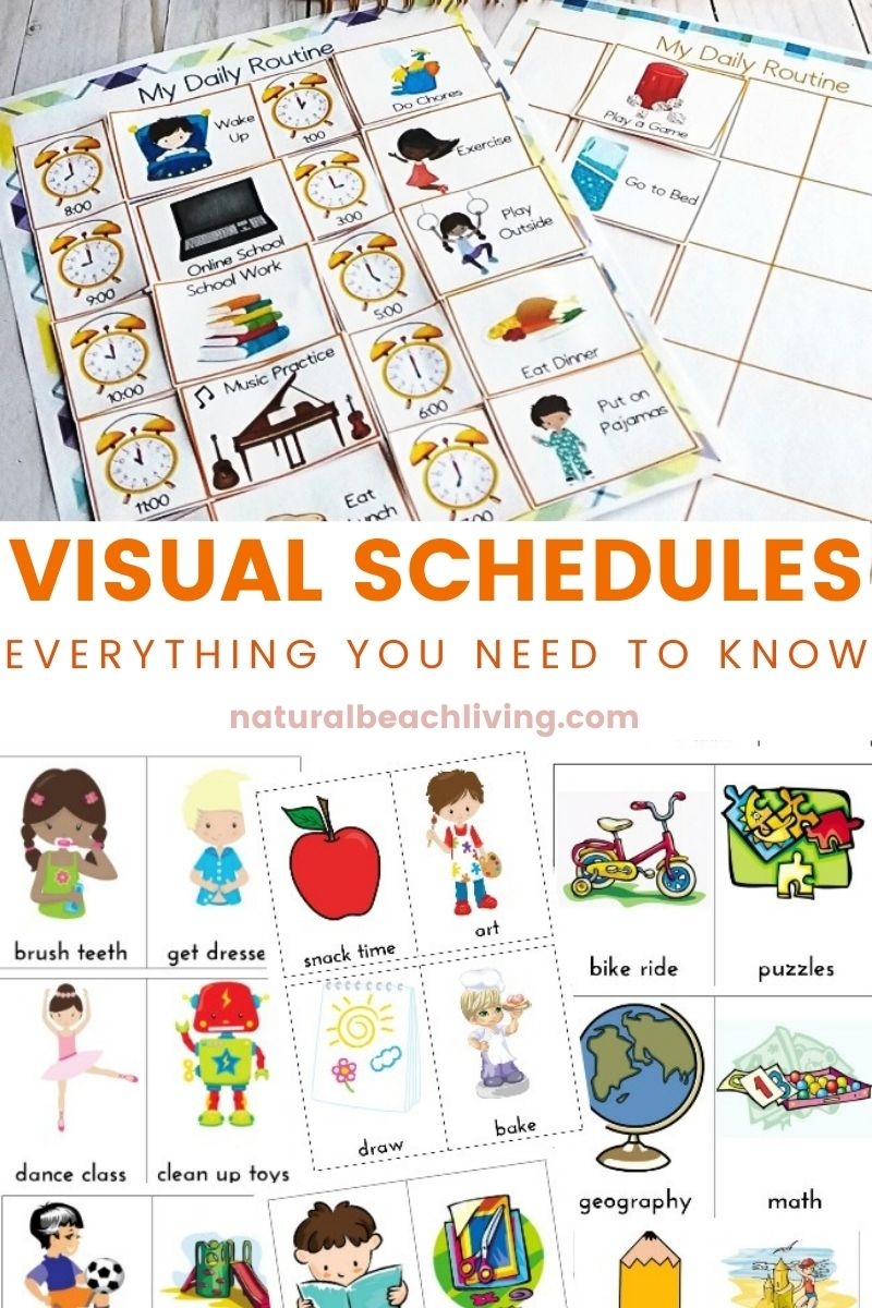 Visual Schedules For Kids With Autism Natural Beach Living