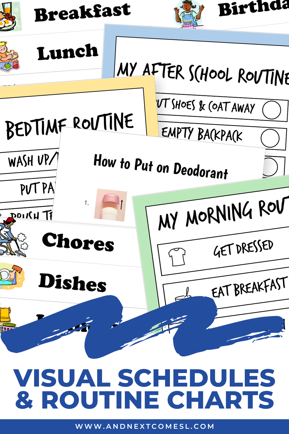 Visual Schedules Routine Charts For Kids And Next Comes L Hyperlexia Resources