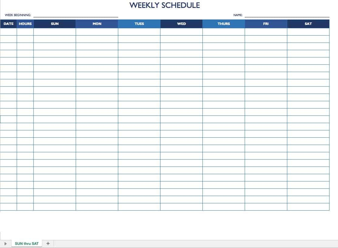 Weekly Schedule Maker For Work Toddacreligy1982 s Ownd