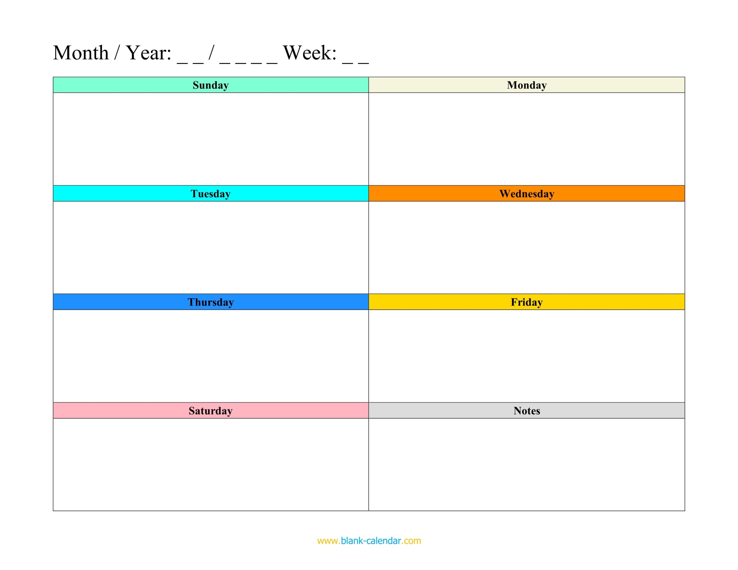 Printable Schedule Planner